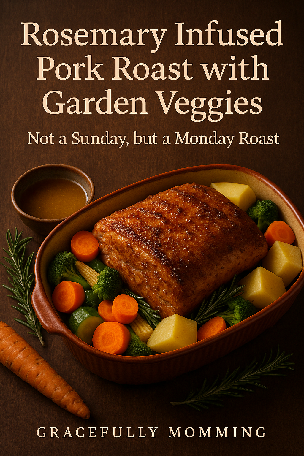 🌿 Rosemary Infused Pork Roast with Garden Veggies