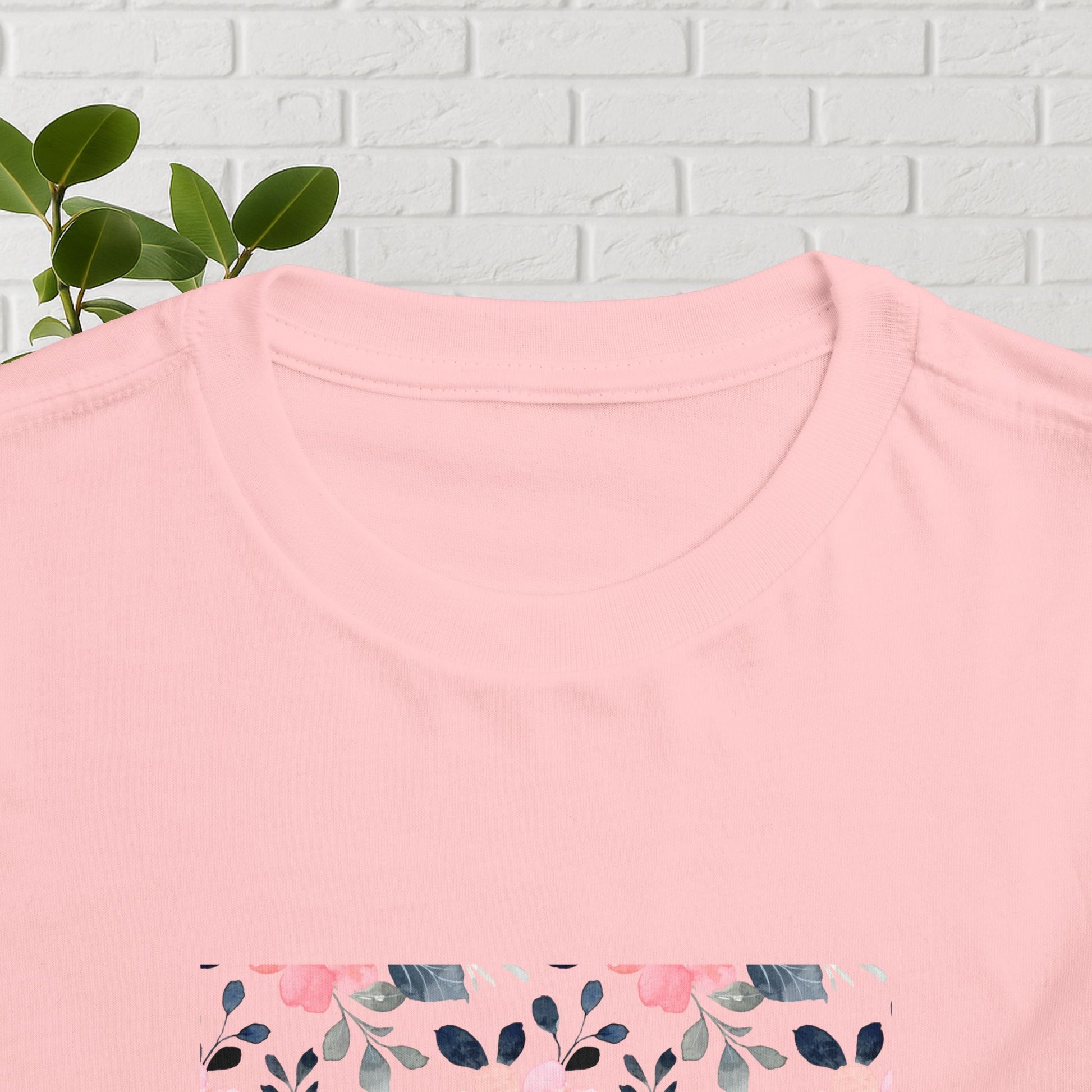 Faith in Bloom” Toddler Tee – Matthew 28:20 | Floral Christian Shirt