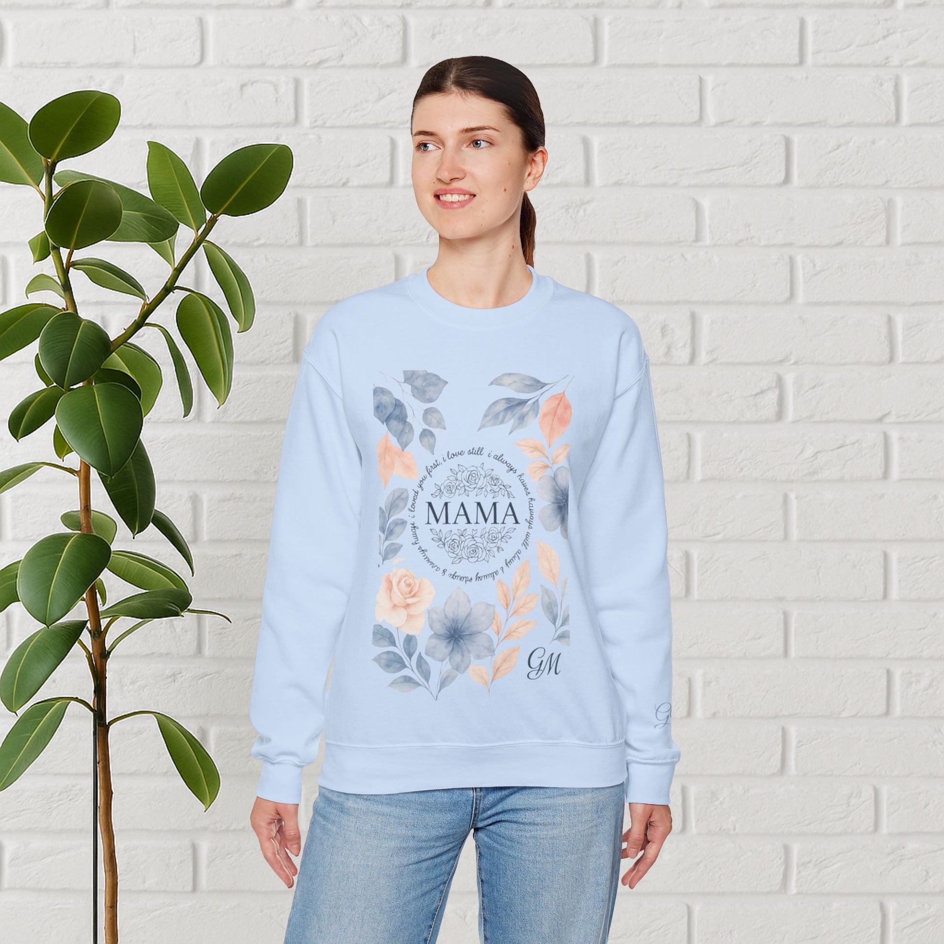 Crowned in Grace: Floral Faith Mama Sweatshirt