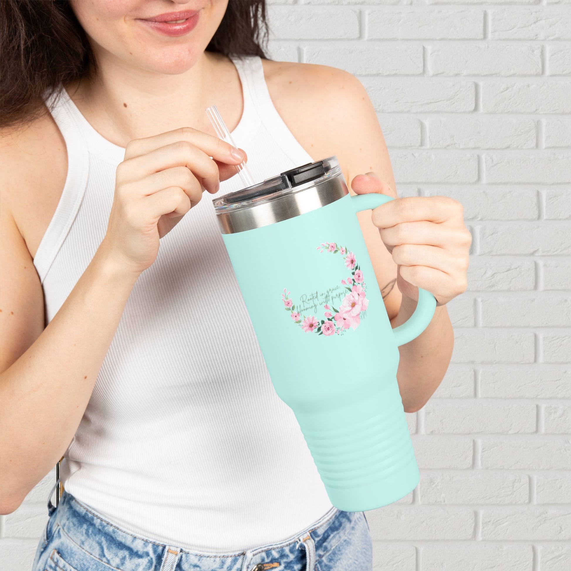 Rooted in Grace™ 40oz Floral Tumbler