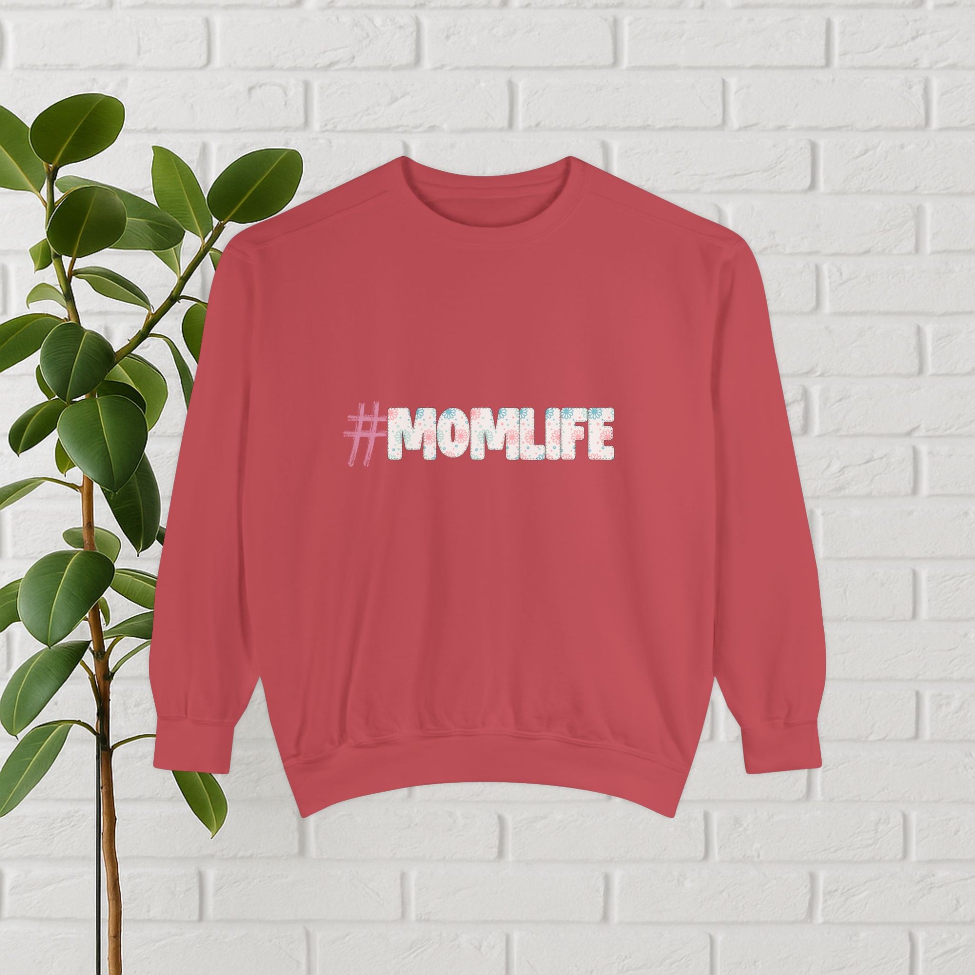 #MOMLIFE Floral Print Sweatshirt – Cute & Comfy Mom Vibes