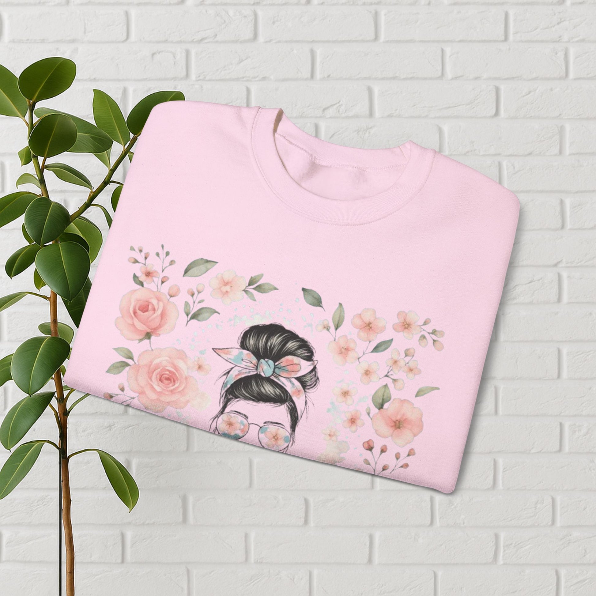 Messy Bun & Grace: #MomLife Floral Sweatshirt