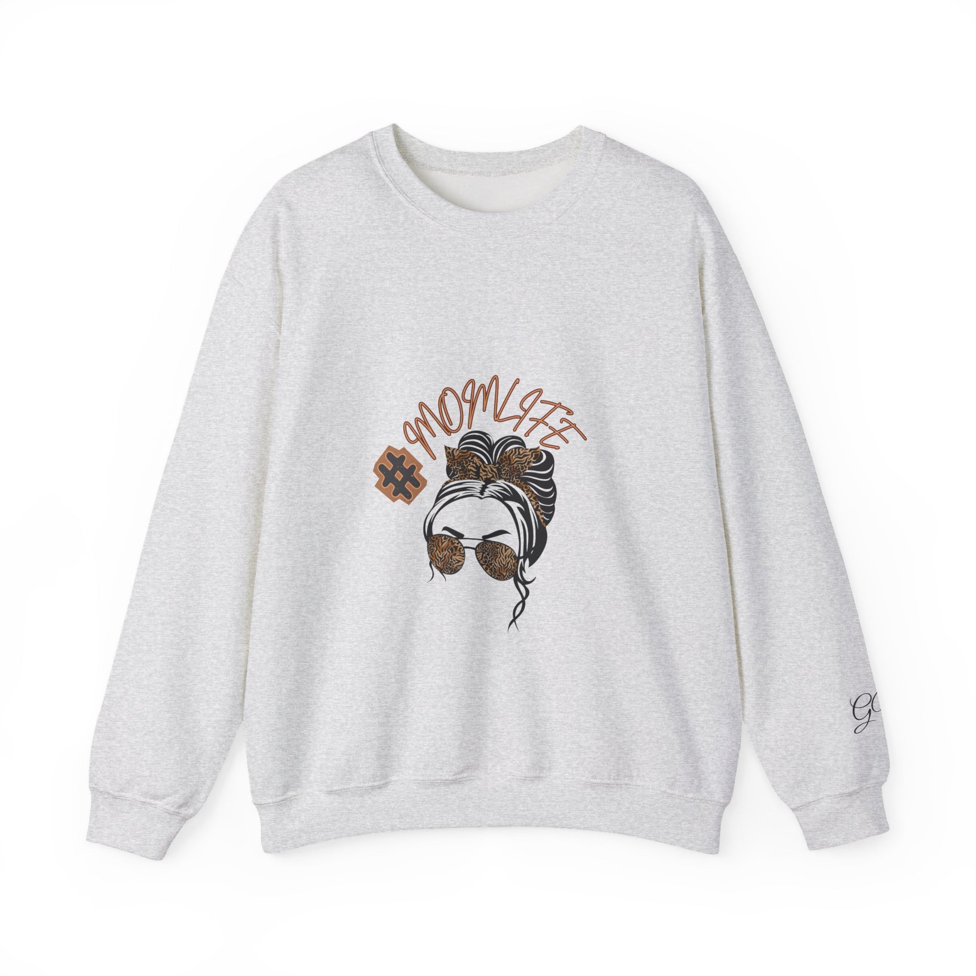#MomLife Leopard Print Graphic Sweatshirt – Fierce & Cozy Edition
