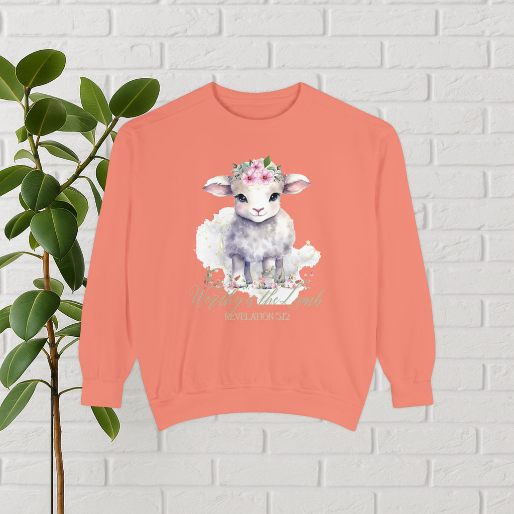 “Worthy Is the Lamb” Revelation 5:12 Christian Sweatshirt