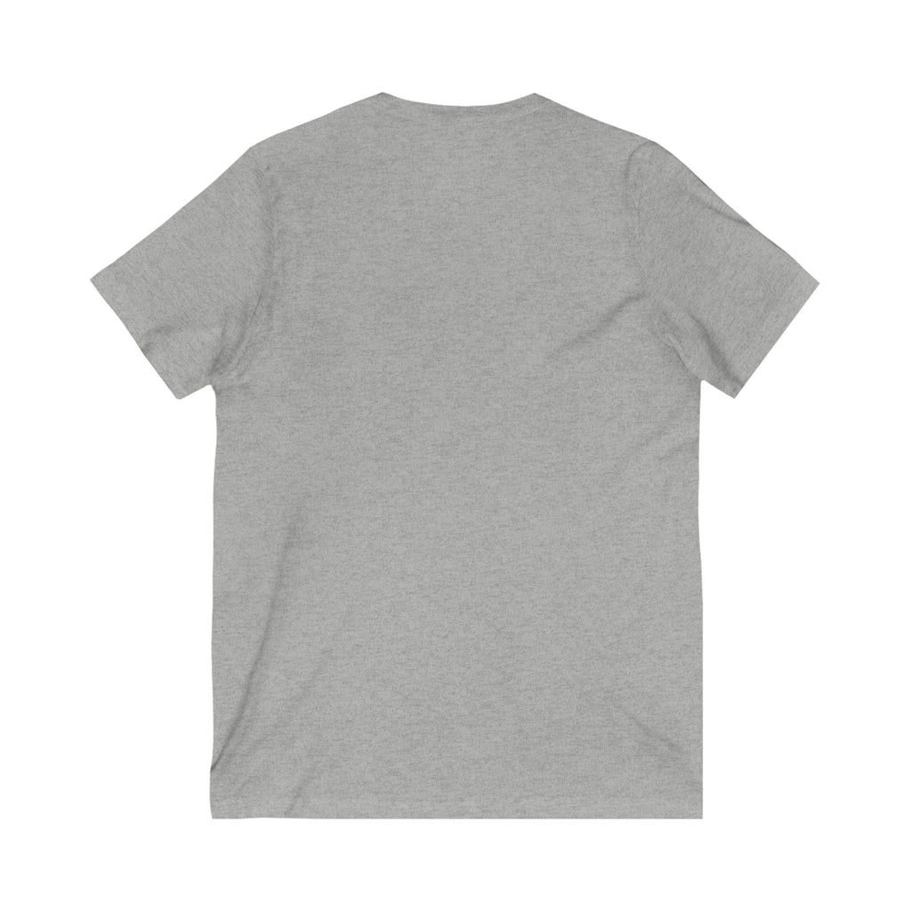 Faith in Bloom” Scripture V-Neck Tee – Matthew 28:20 | Elegant Floral Christian Shirt