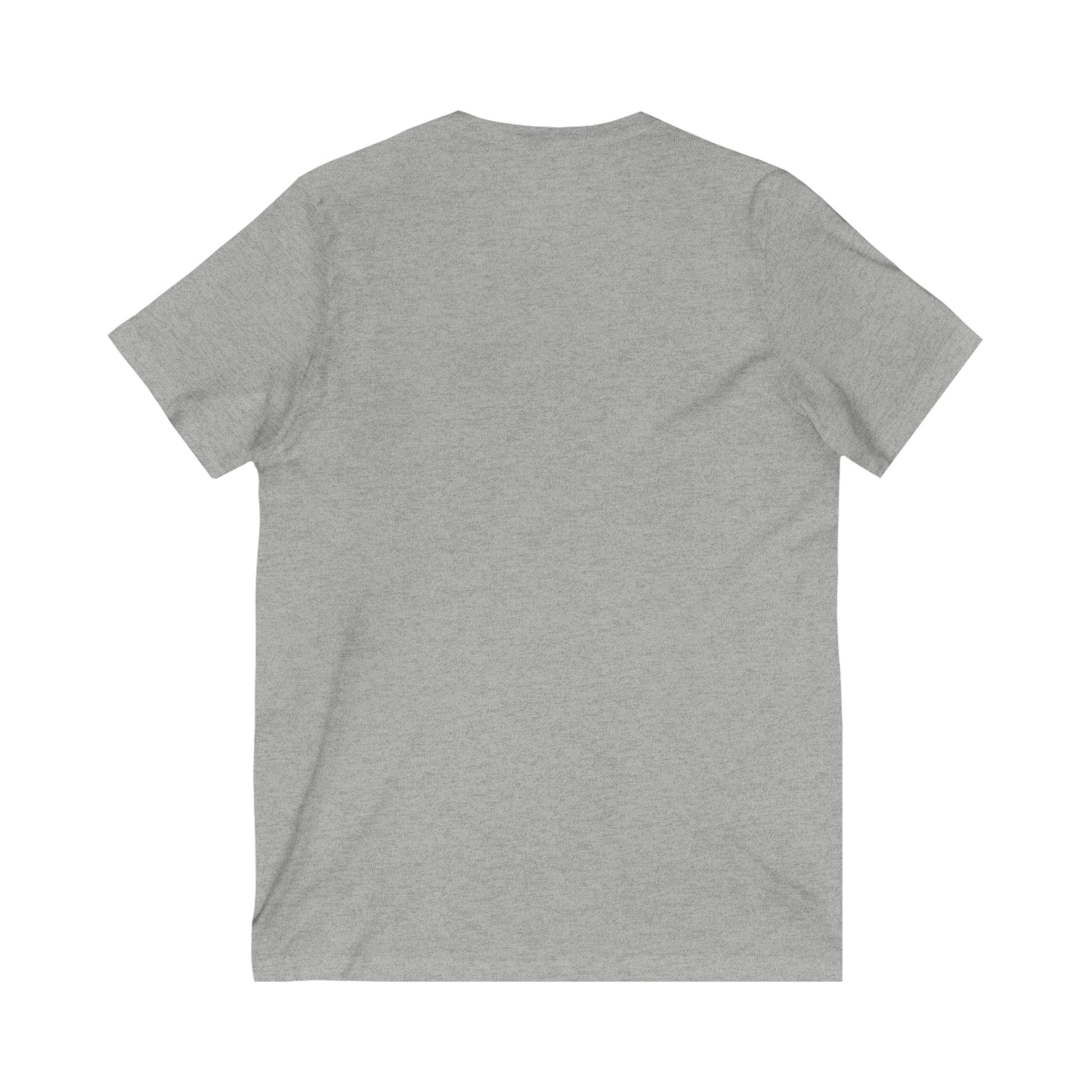 Faith in Bloom” Scripture V-Neck Tee – Matthew 28:20 | Elegant Floral Christian Shirt