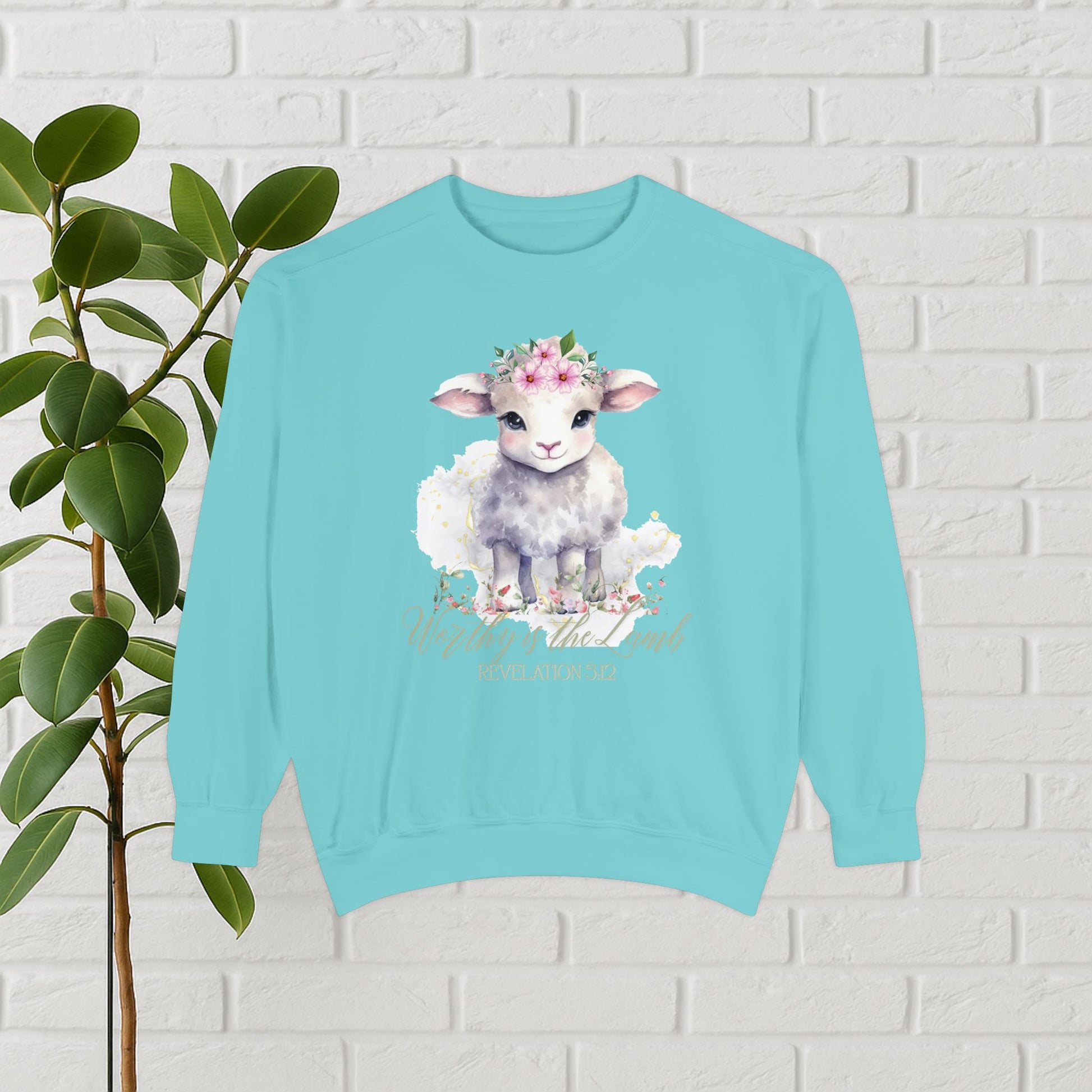 “Worthy Is the Lamb” Revelation 5:12 Christian Sweatshirt