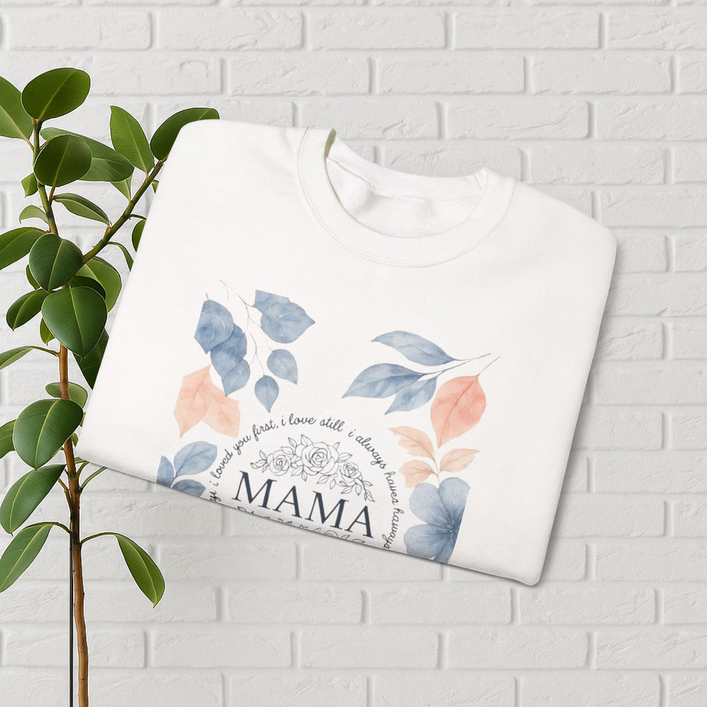 Crowned in Grace: Floral Faith Mama Sweatshirt
