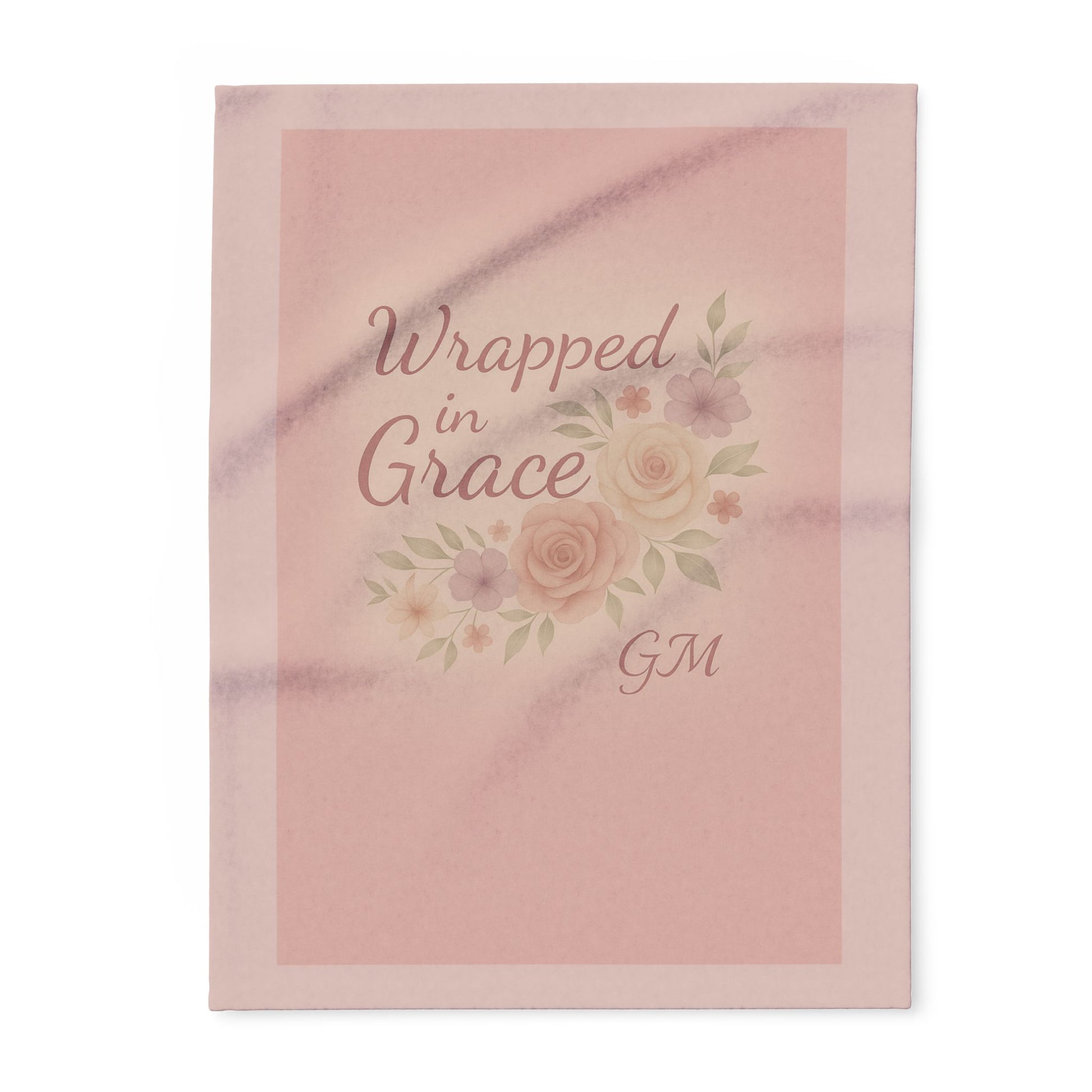 ✨ Wrapped in Grace – Winter Fleece Blanket