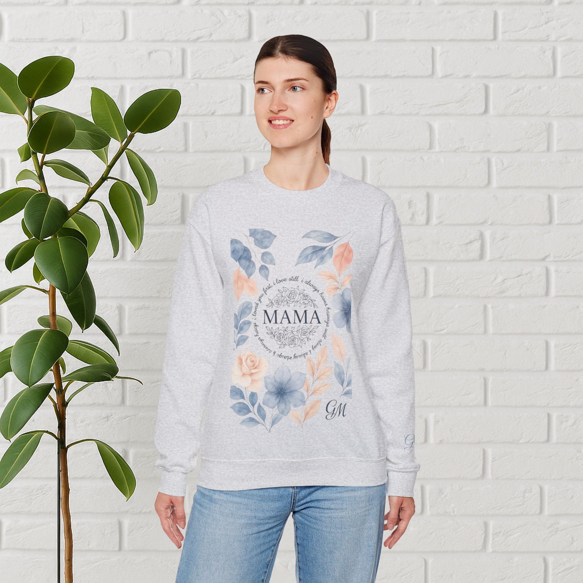 Crowned in Grace: Floral Faith Mama Sweatshirt