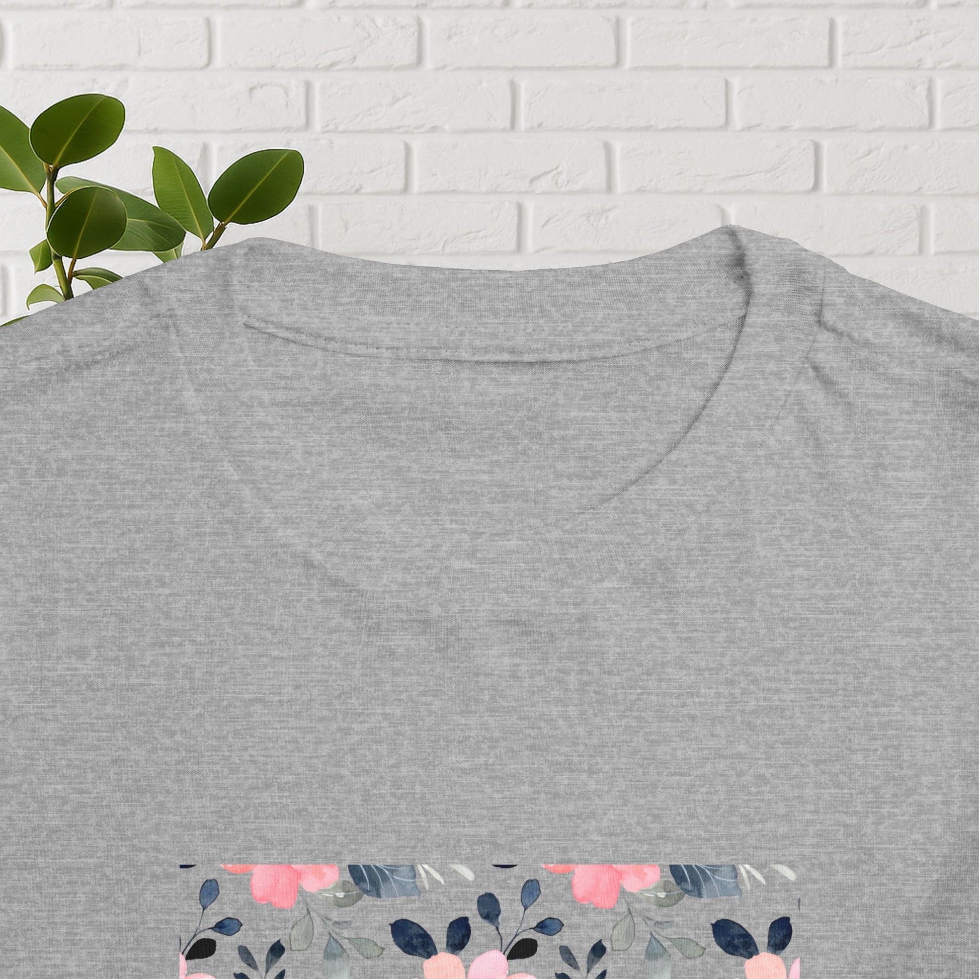 Faith in Bloom” Toddler Tee – Matthew 28:20 | Floral Christian Shirt