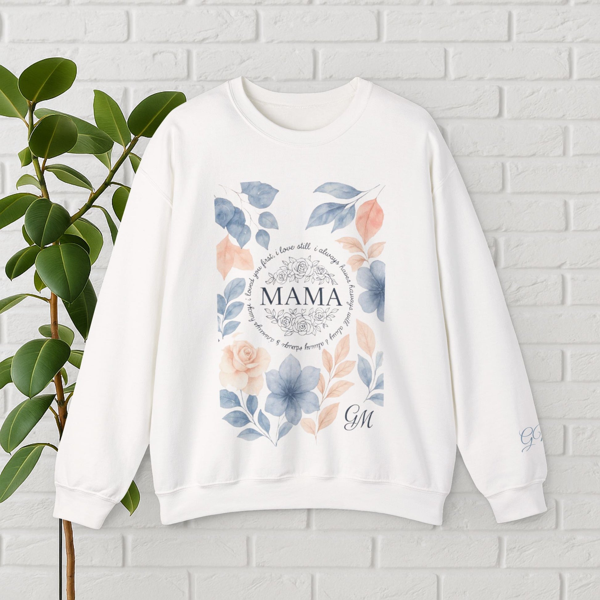 Crowned in Grace: Floral Faith Mama Sweatshirt