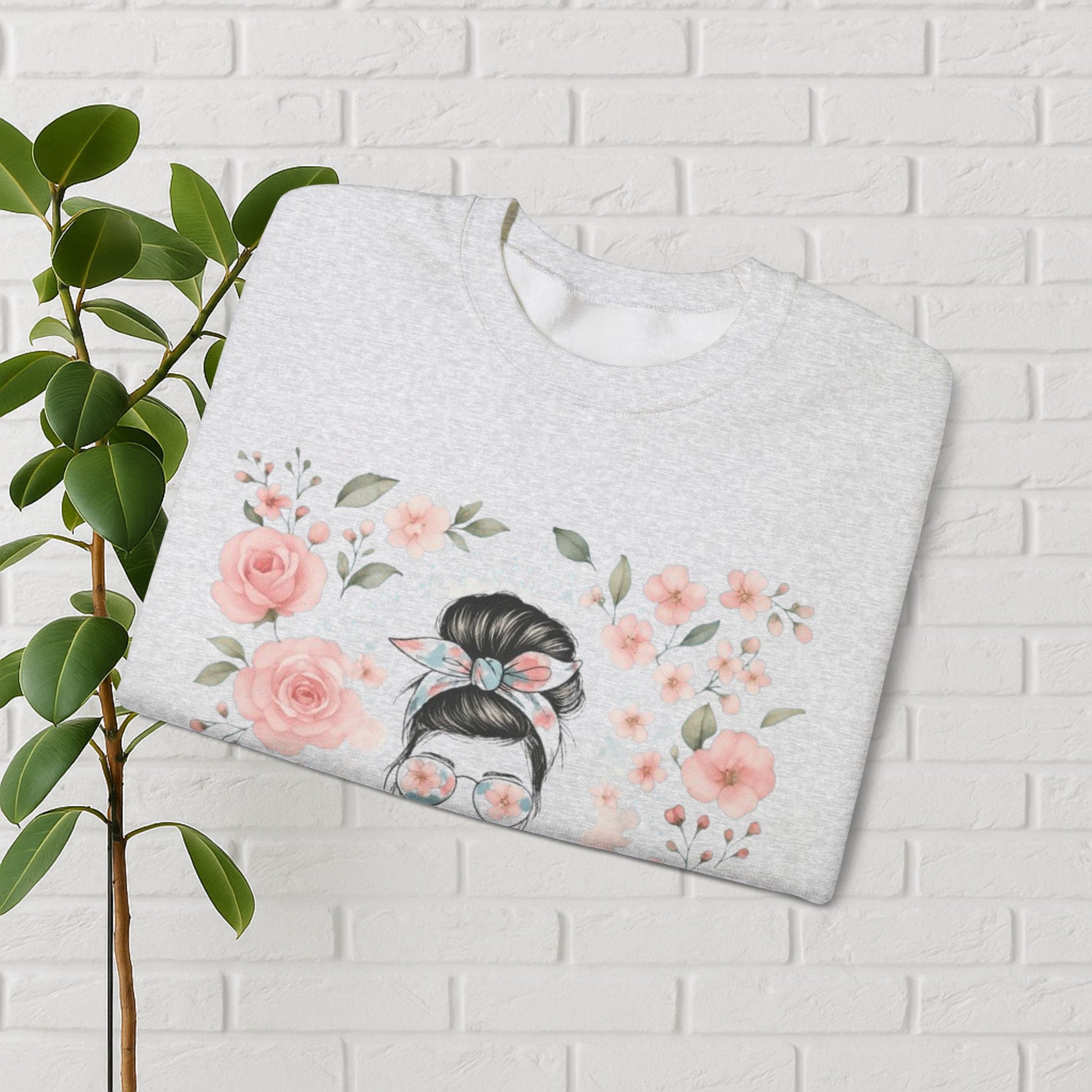 Messy Bun & Grace: #MomLife Floral Sweatshirt