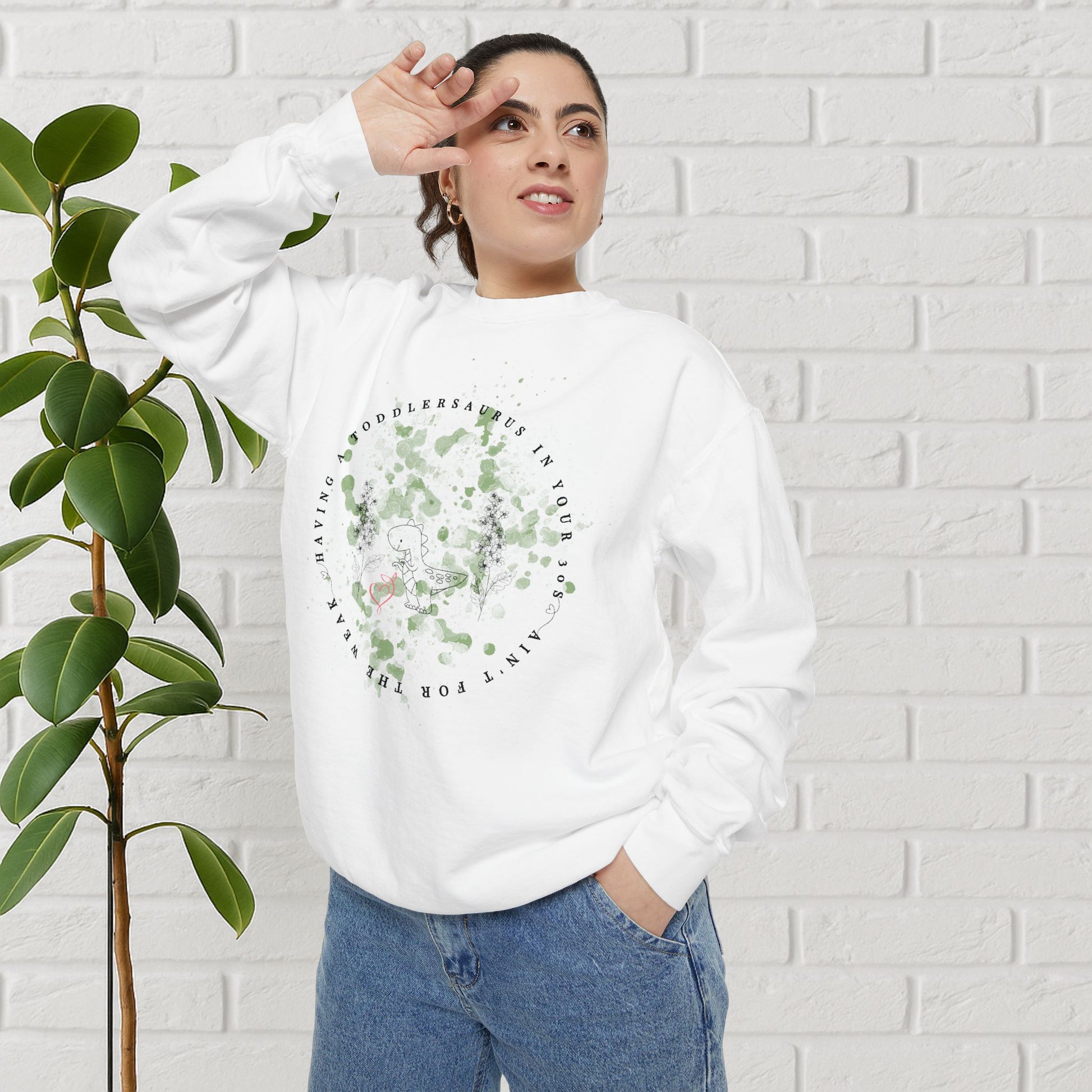 Toddlersaurus Mama – Premium Crewneck Sweatshirt