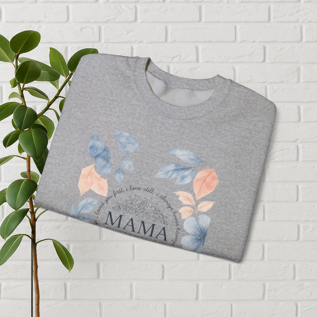 Crowned in Grace: Floral Faith Mama Sweatshirt