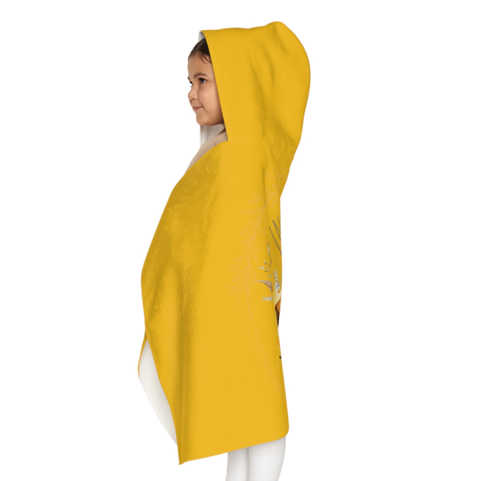 “In My Toddler Era” Sunflower Fleece Hooded Towel – Cozy, Cute & Boldly Blooming