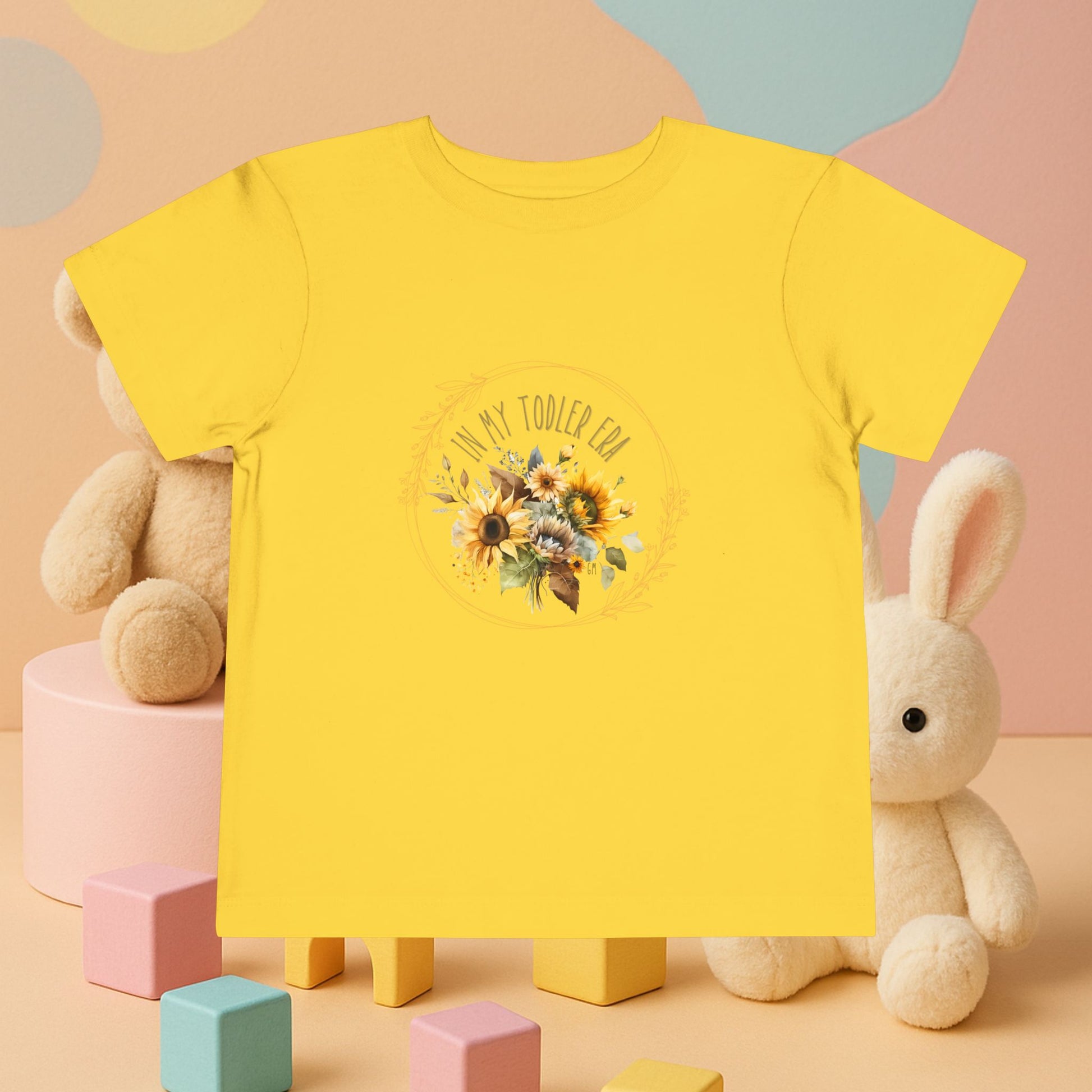 “In My Toddler Era” Sunflower Tee – Soft, Sweet & Boldly Blooming