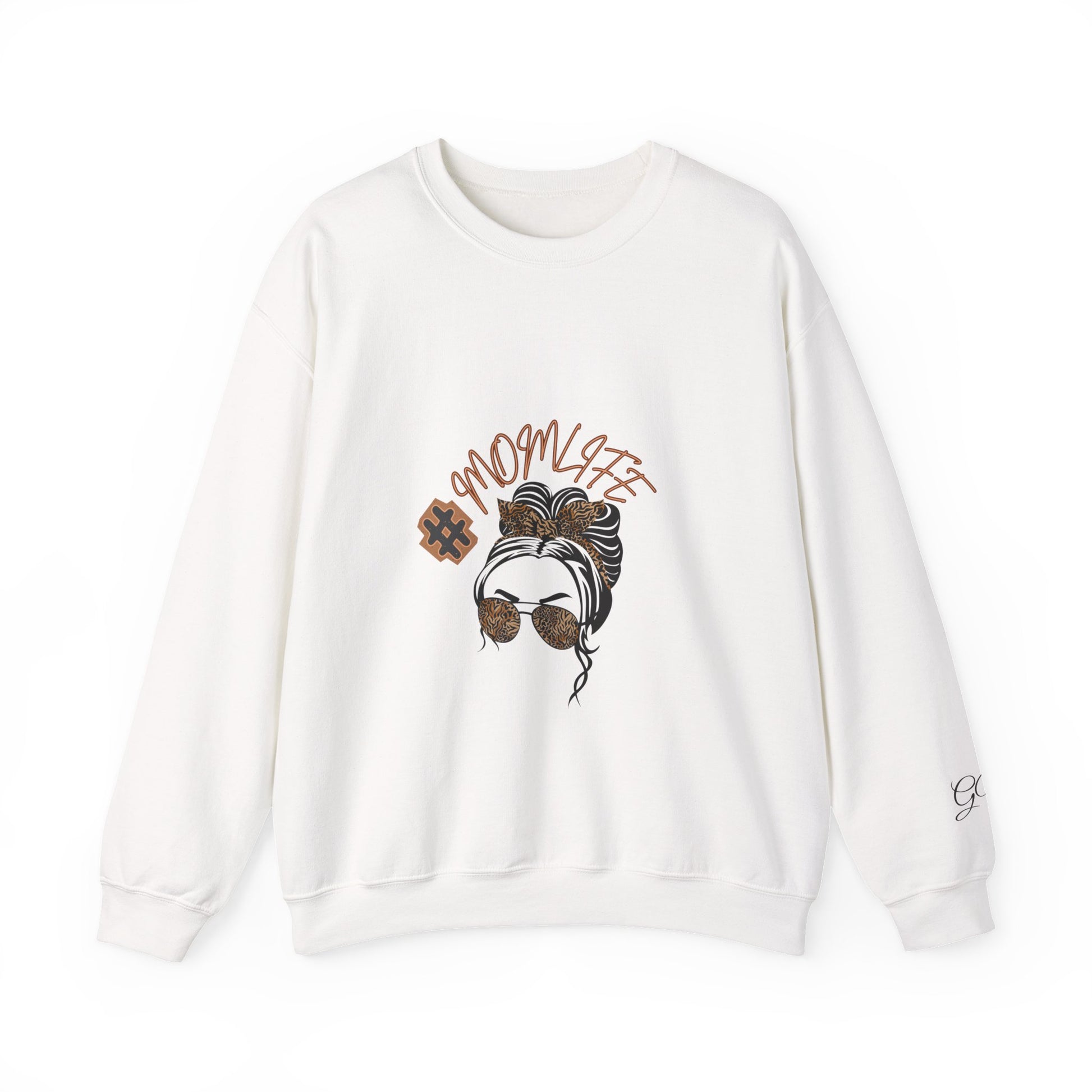 #MomLife Leopard Print Graphic Sweatshirt – Fierce & Cozy Edition