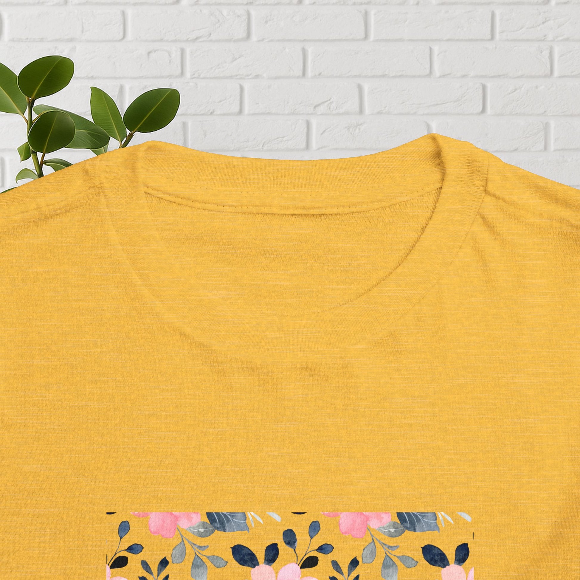 Faith in Bloom” Toddler Tee – Matthew 28:20 | Floral Christian Shirt