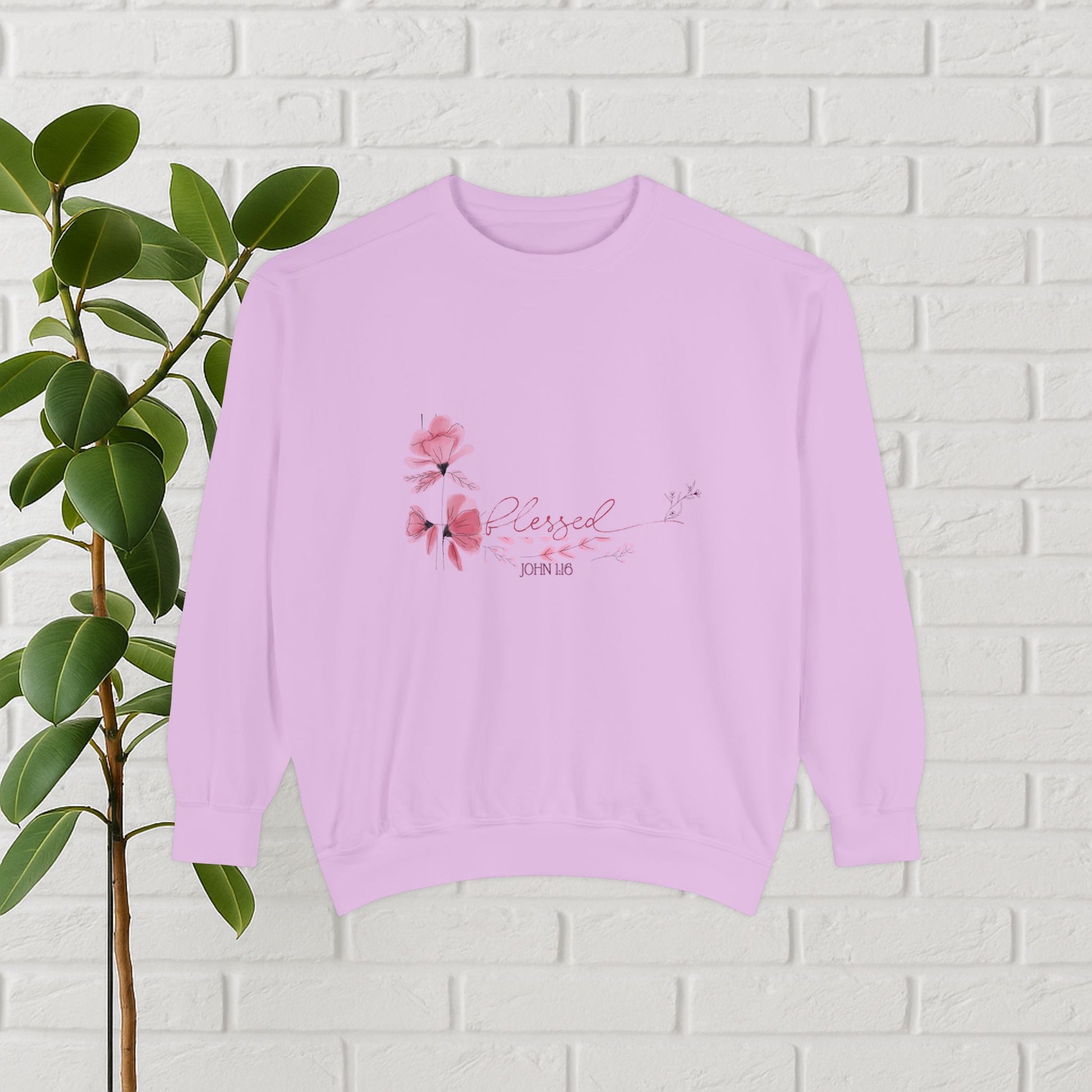 “Blessed” John 1:16 Sweatshirt – Grace in Every Thread