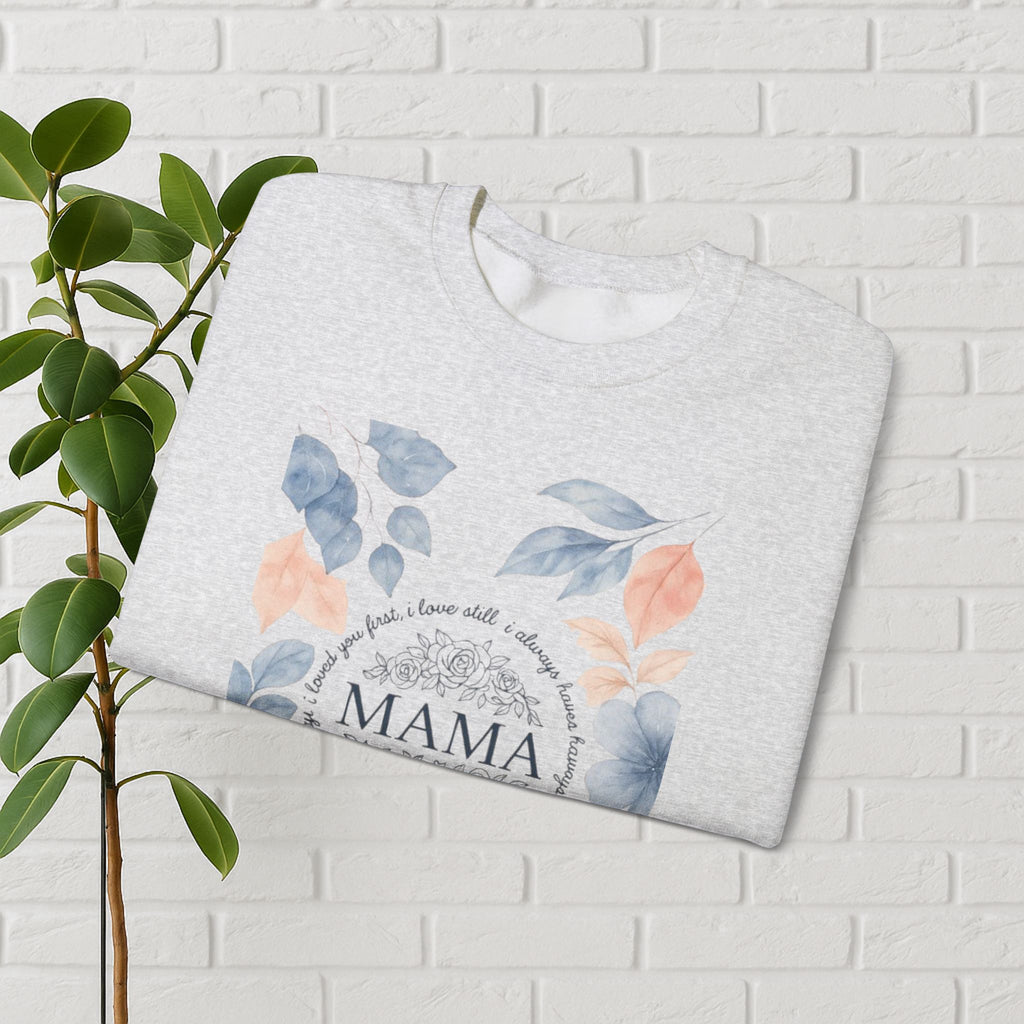 Crowned in Grace: Floral Faith Mama Sweatshirt