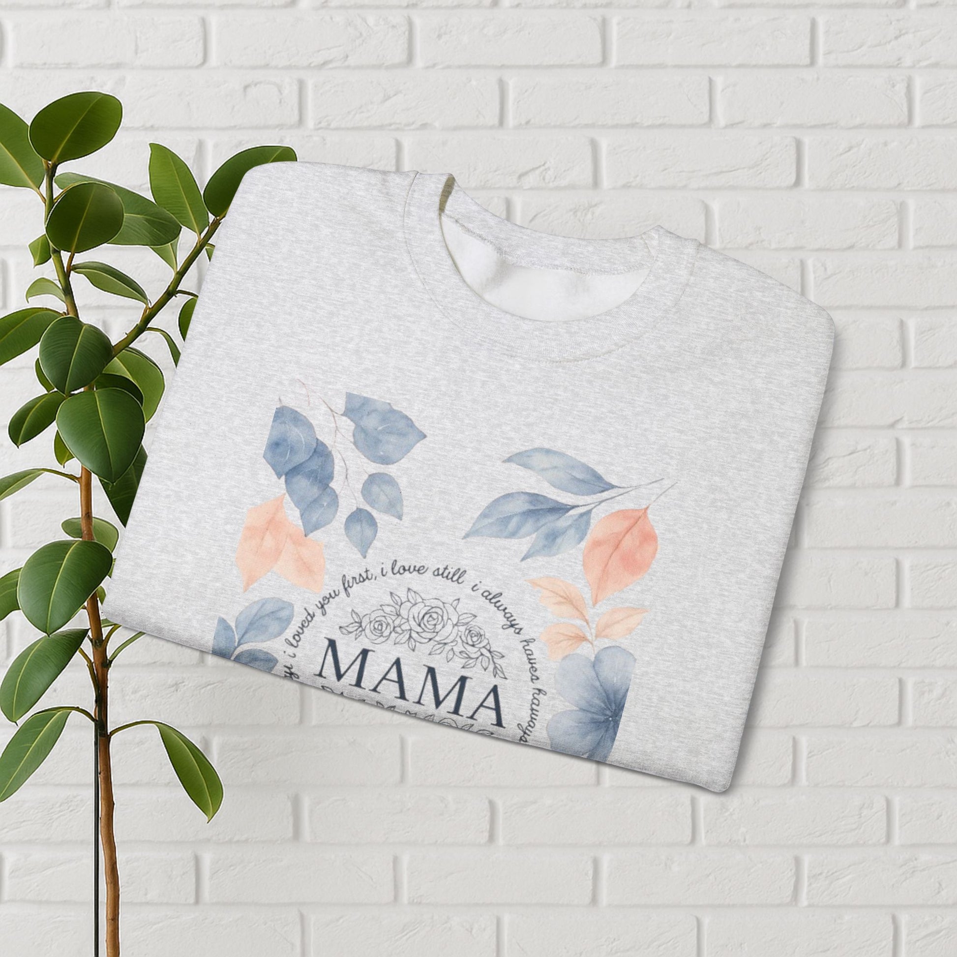 Crowned in Grace: Floral Faith Mama Sweatshirt