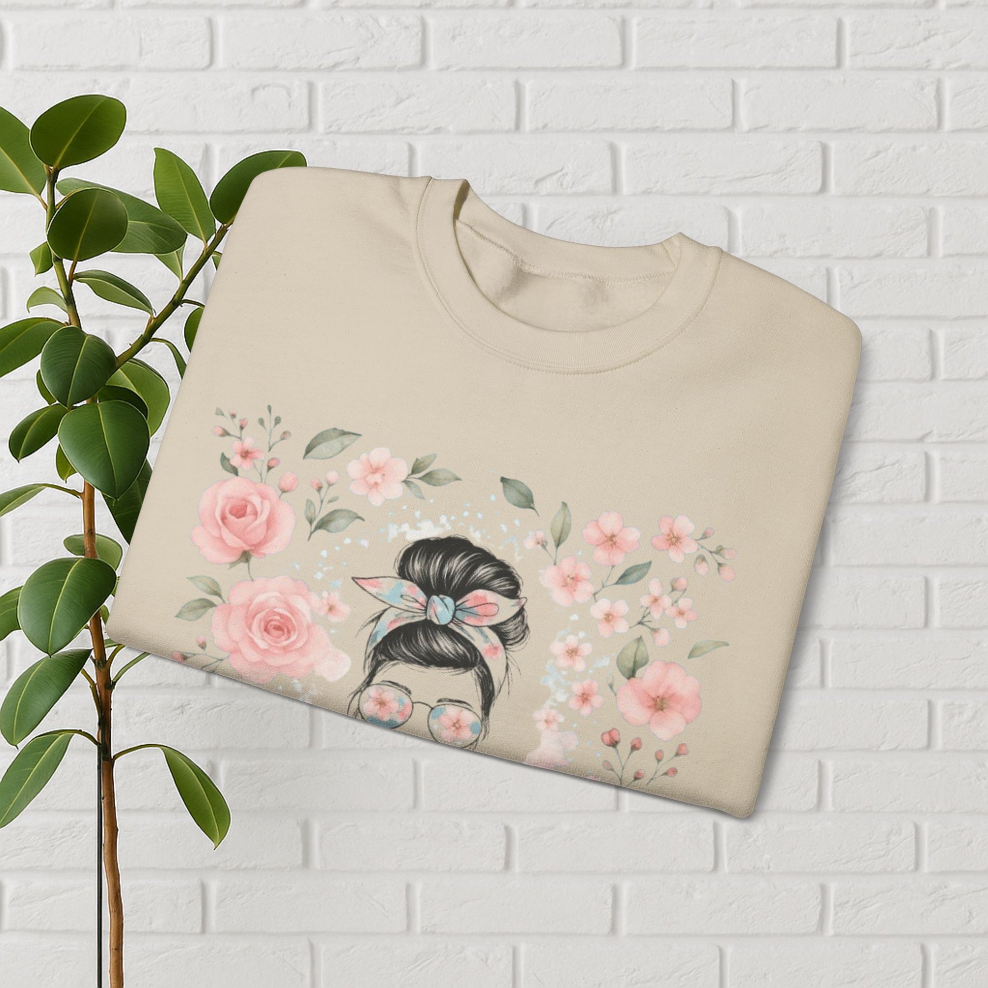 Messy Bun & Grace: #MomLife Floral Sweatshirt