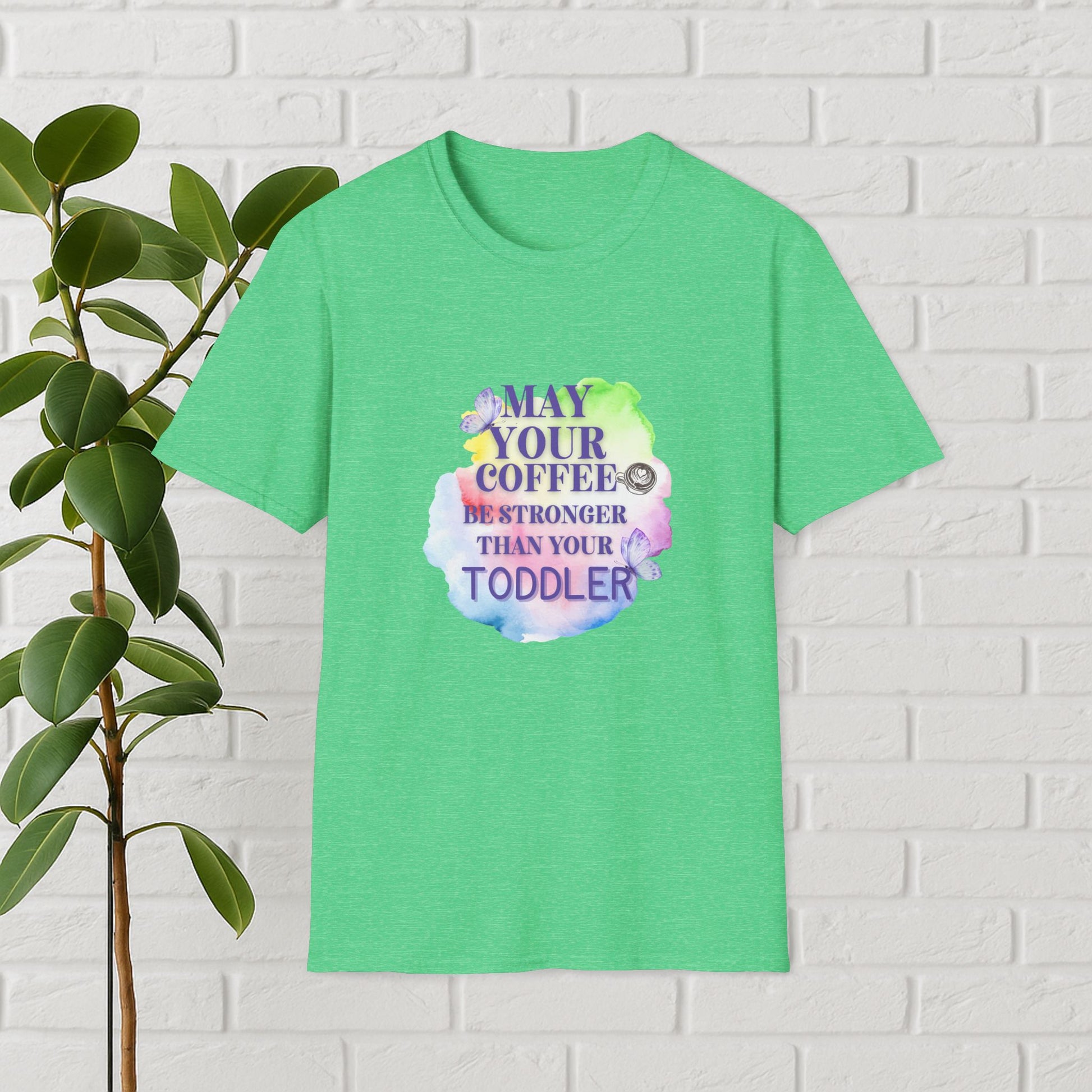 May Your Coffee Be Stronger – Watercolor Toddler Mom Tee