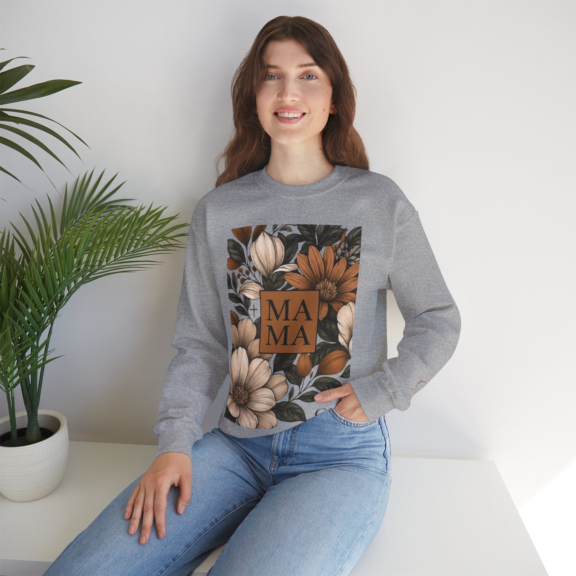 Rooted in Grace: Autumn Bloom Mama Sweatshirt