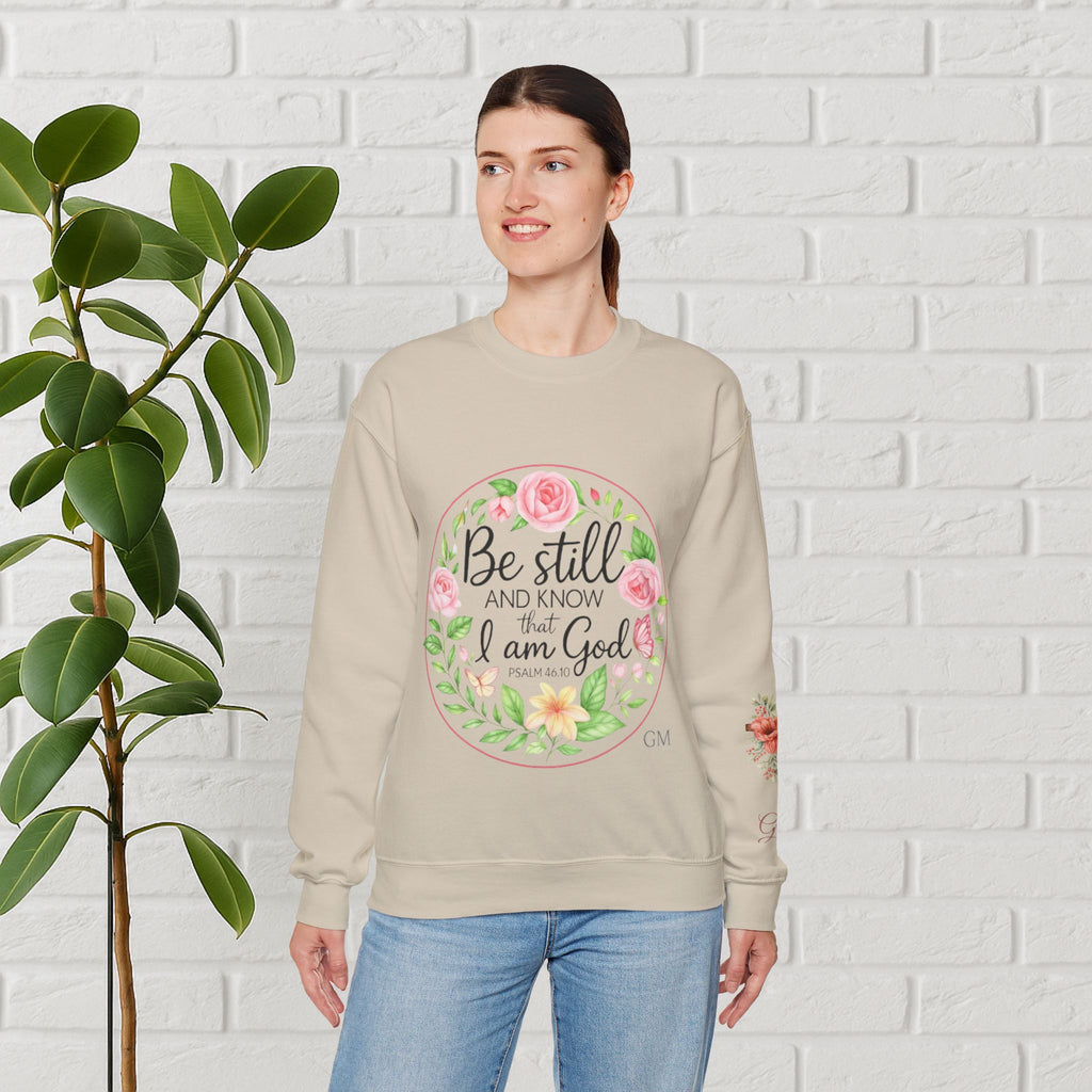 Be Still & Bloom: Psalm 46:10 Faith Sweatshirt