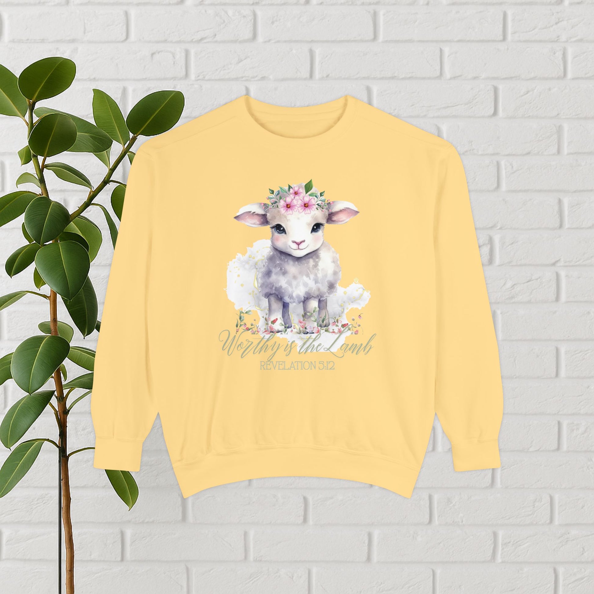 “Worthy Is the Lamb” Revelation 5:12 Christian Sweatshirt