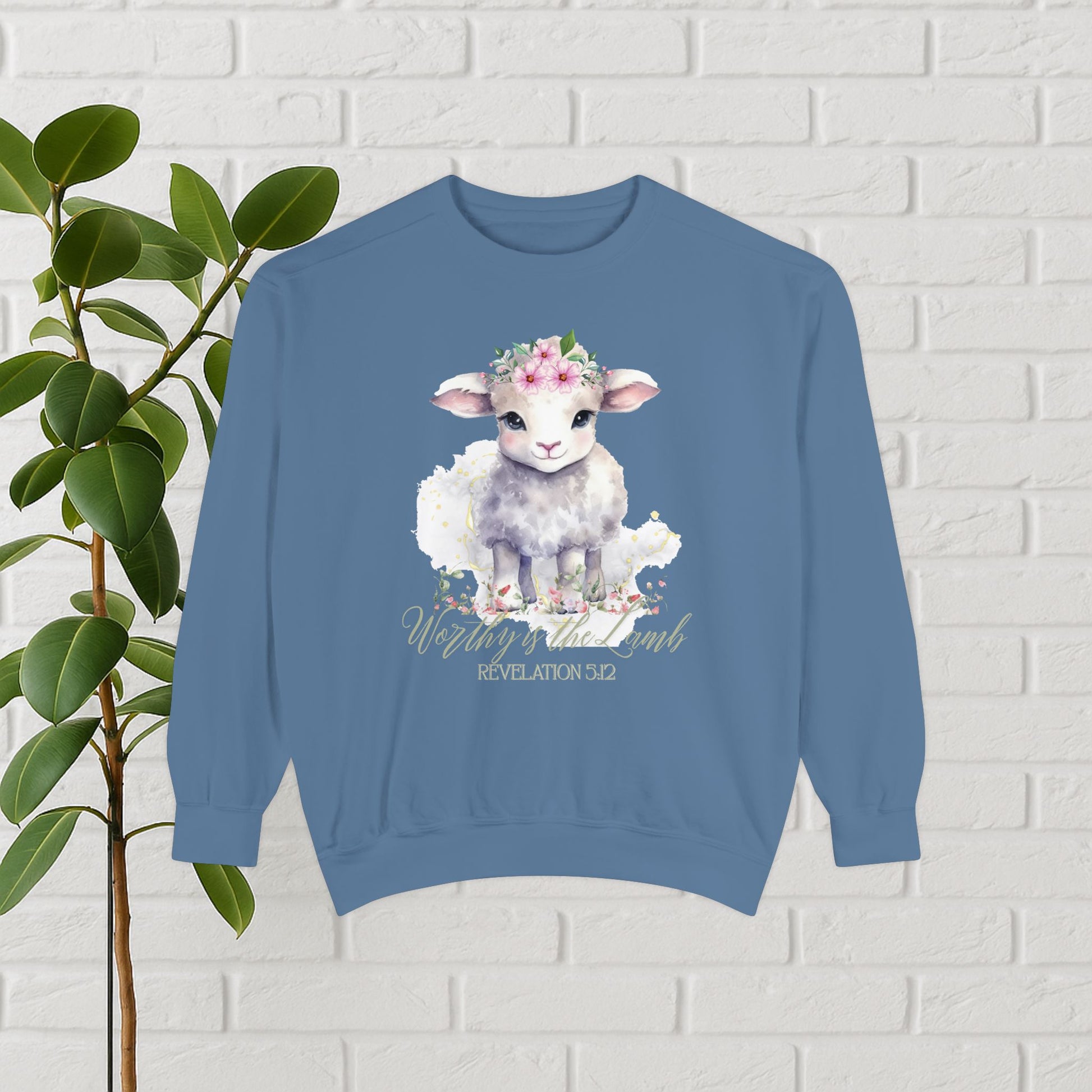 “Worthy Is the Lamb” Revelation 5:12 Christian Sweatshirt