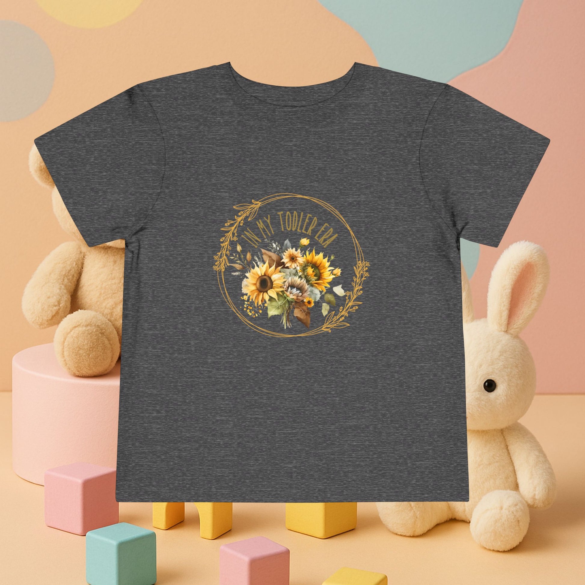 “In My Toddler Era” Sunflower Tee – Soft, Sweet & Boldly Blooming