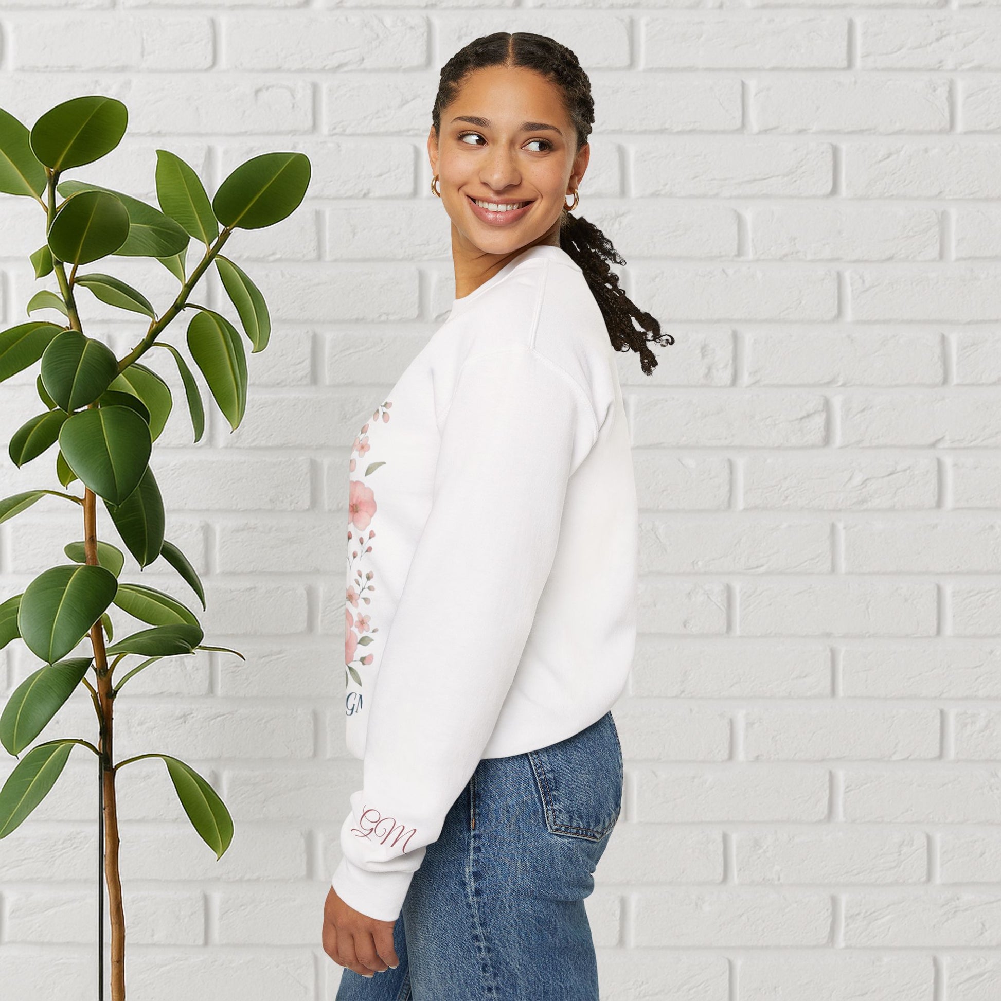 Messy Bun & Grace: #MomLife Floral Sweatshirt