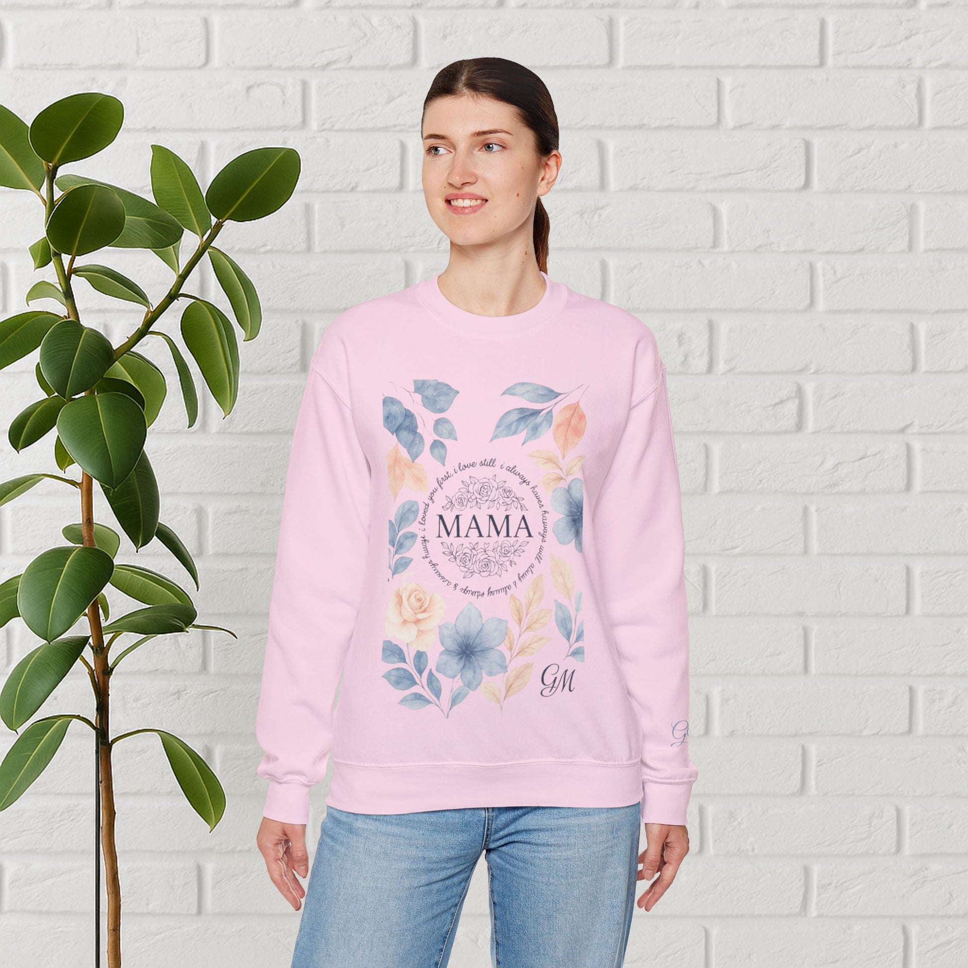 Crowned in Grace: Floral Faith Mama Sweatshirt