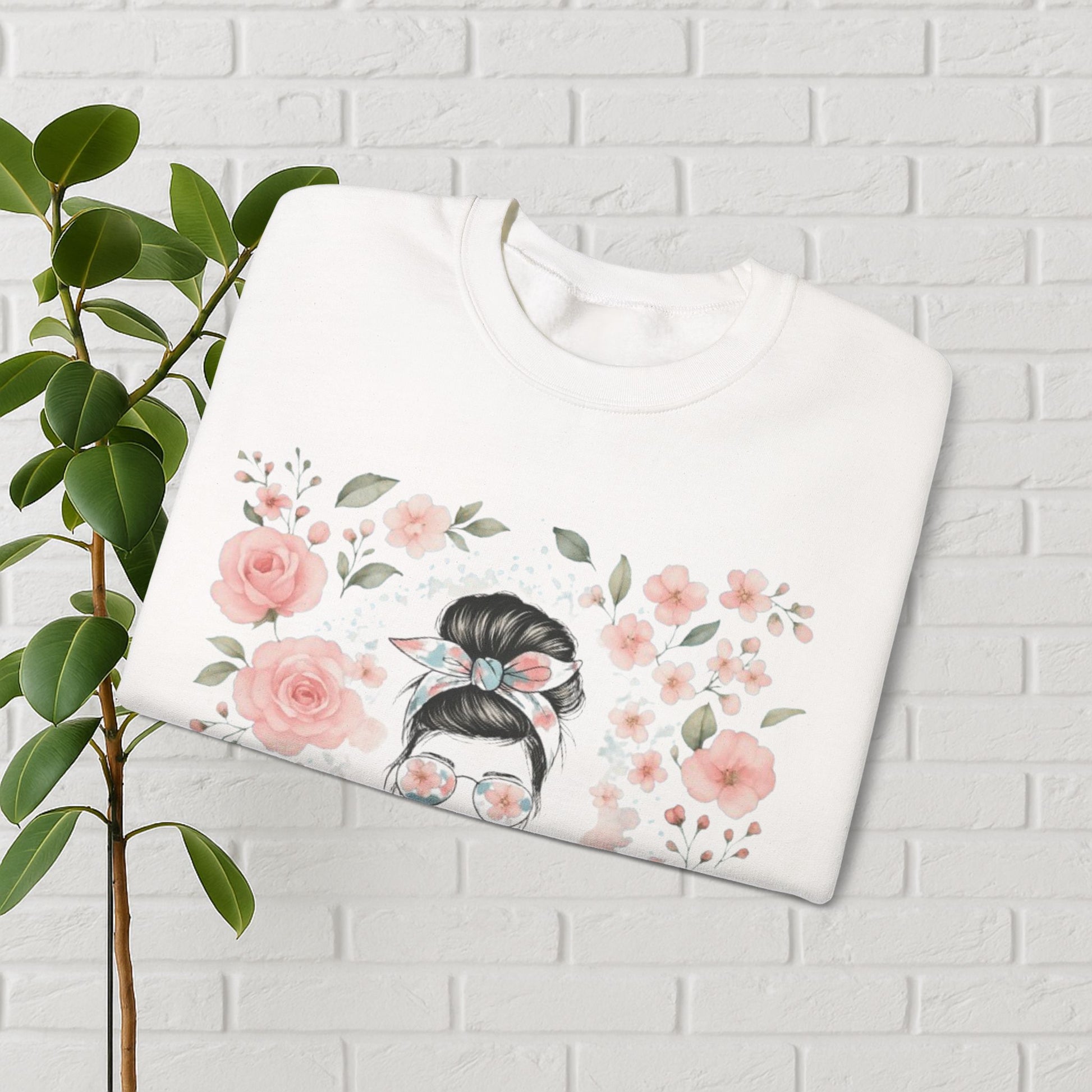 Messy Bun & Grace: #MomLife Floral Sweatshirt