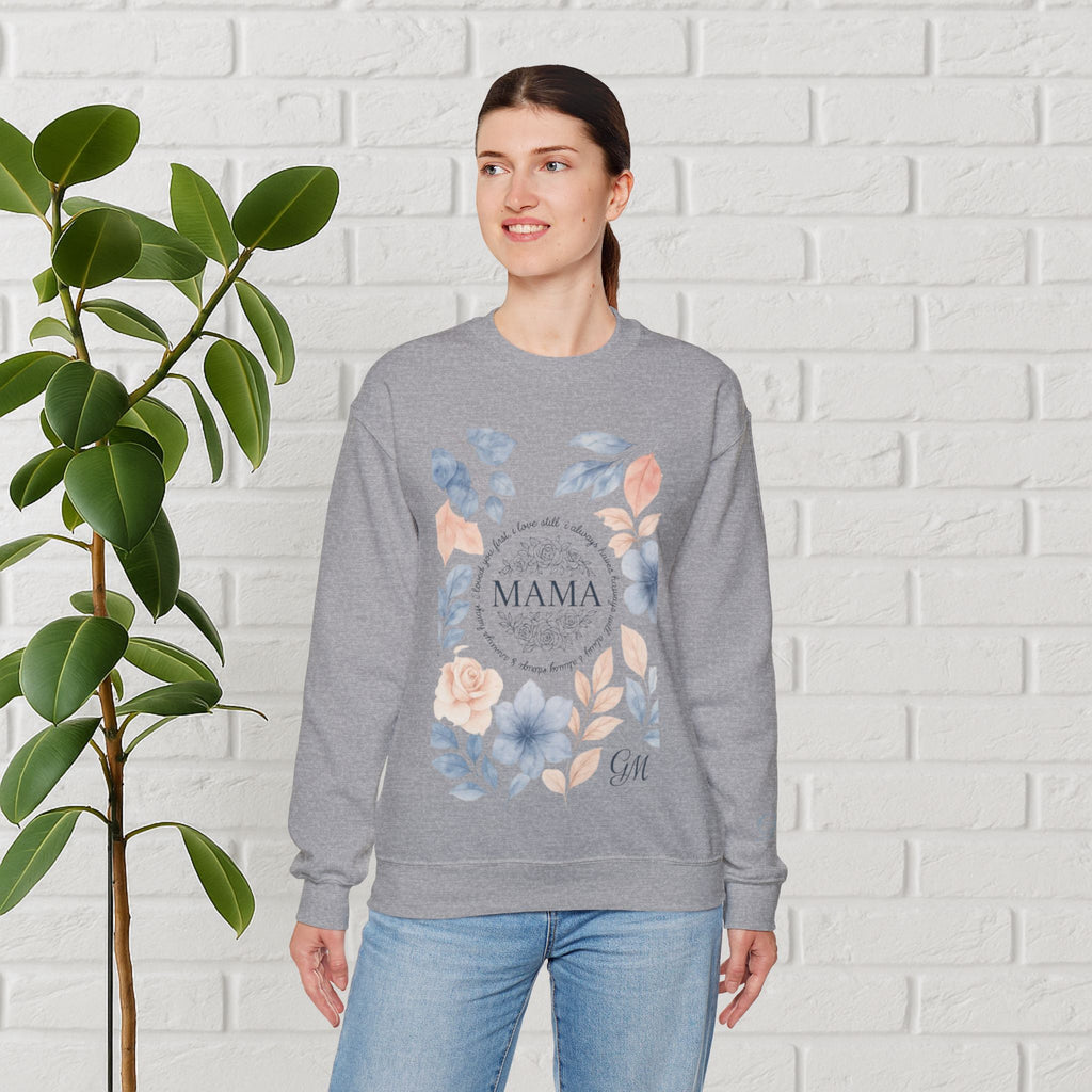 Crowned in Grace: Floral Faith Mama Sweatshirt