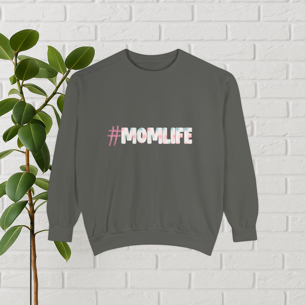#MOMLIFE Floral Print Sweatshirt – Cute & Comfy Mom Vibes