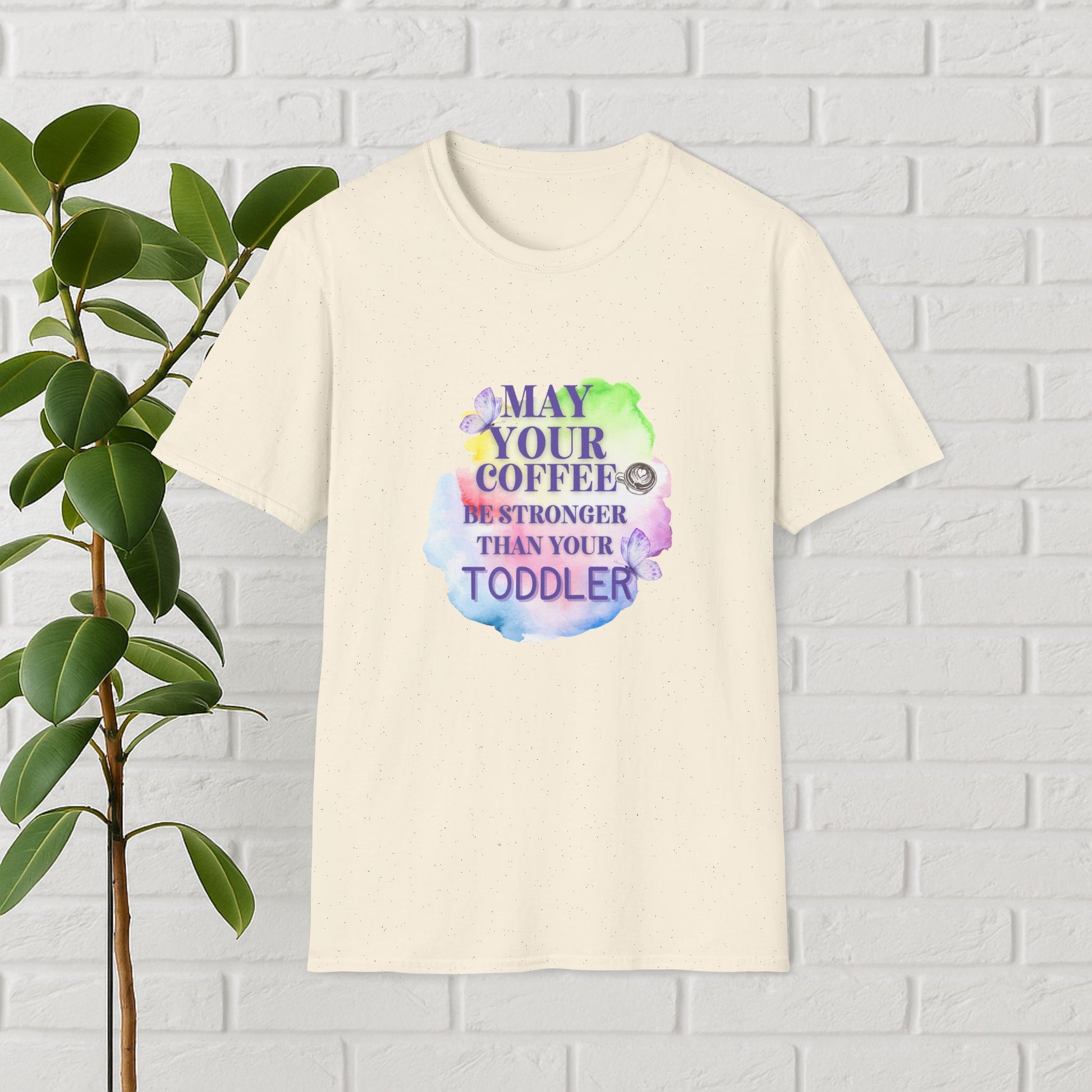 May Your Coffee Be Stronger – Watercolor Toddler Mom Tee
