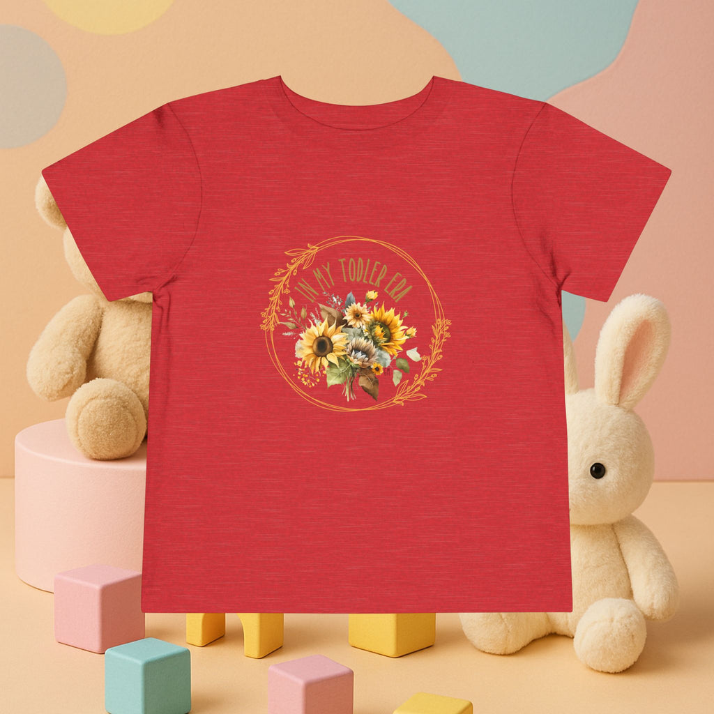 “In My Toddler Era” Sunflower Tee – Soft, Sweet & Boldly Blooming