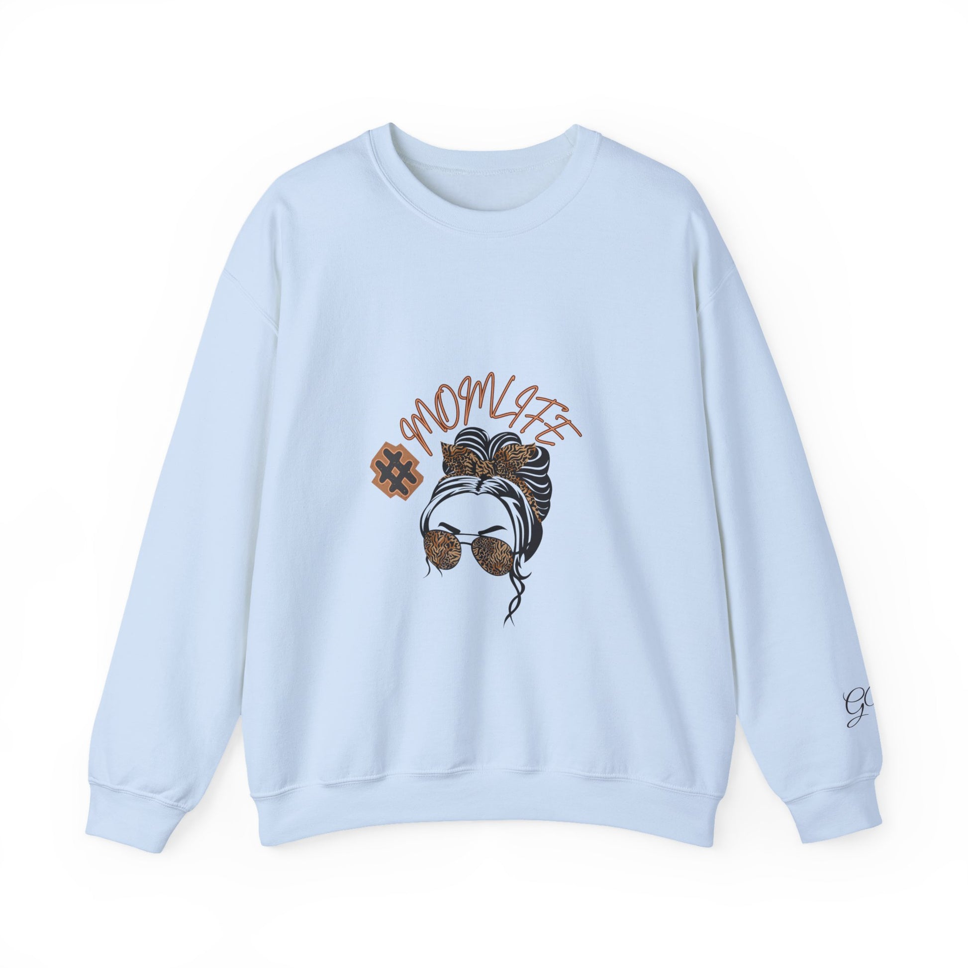 #MomLife Leopard Print Graphic Sweatshirt – Fierce & Cozy Edition