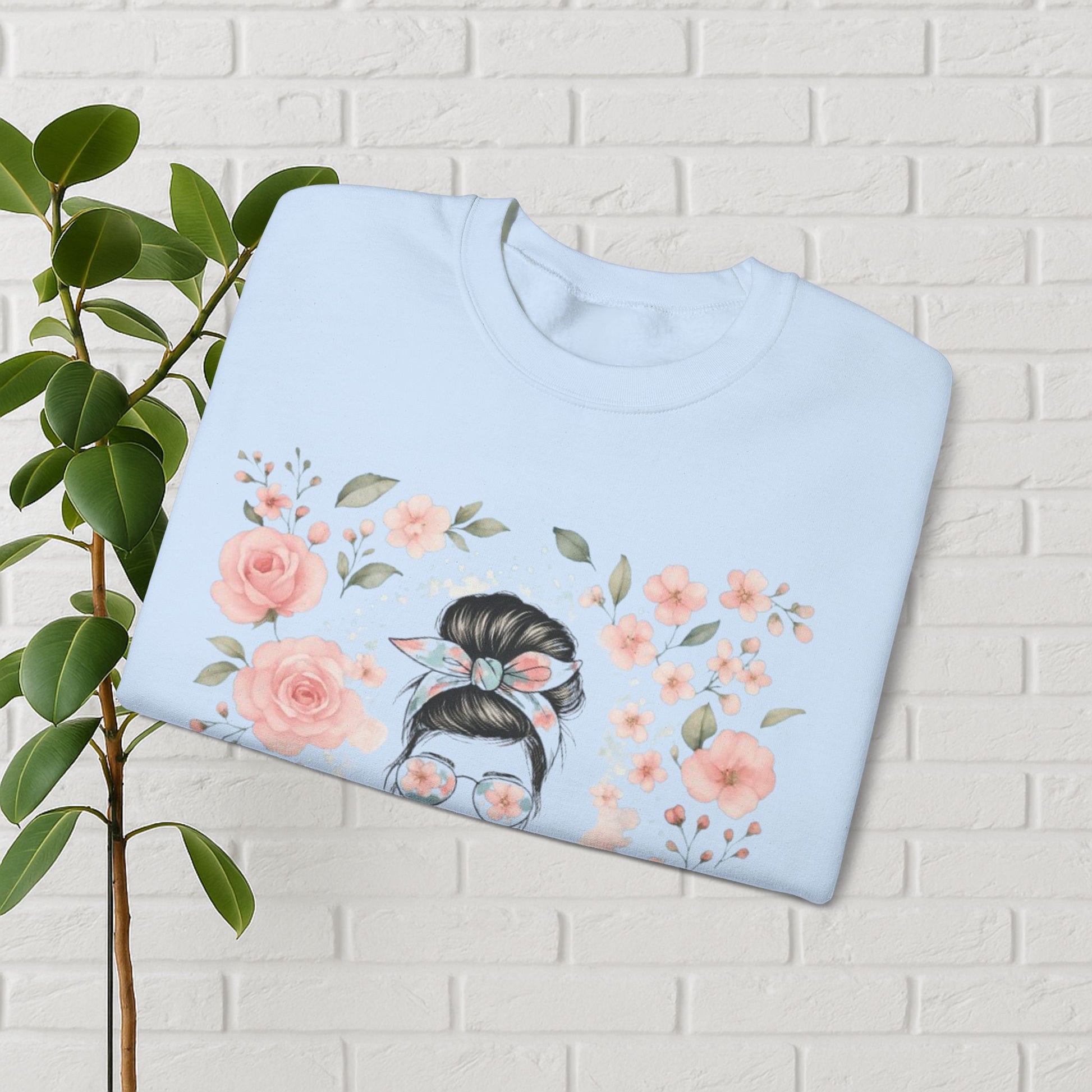 Messy Bun & Grace: #MomLife Floral Sweatshirt