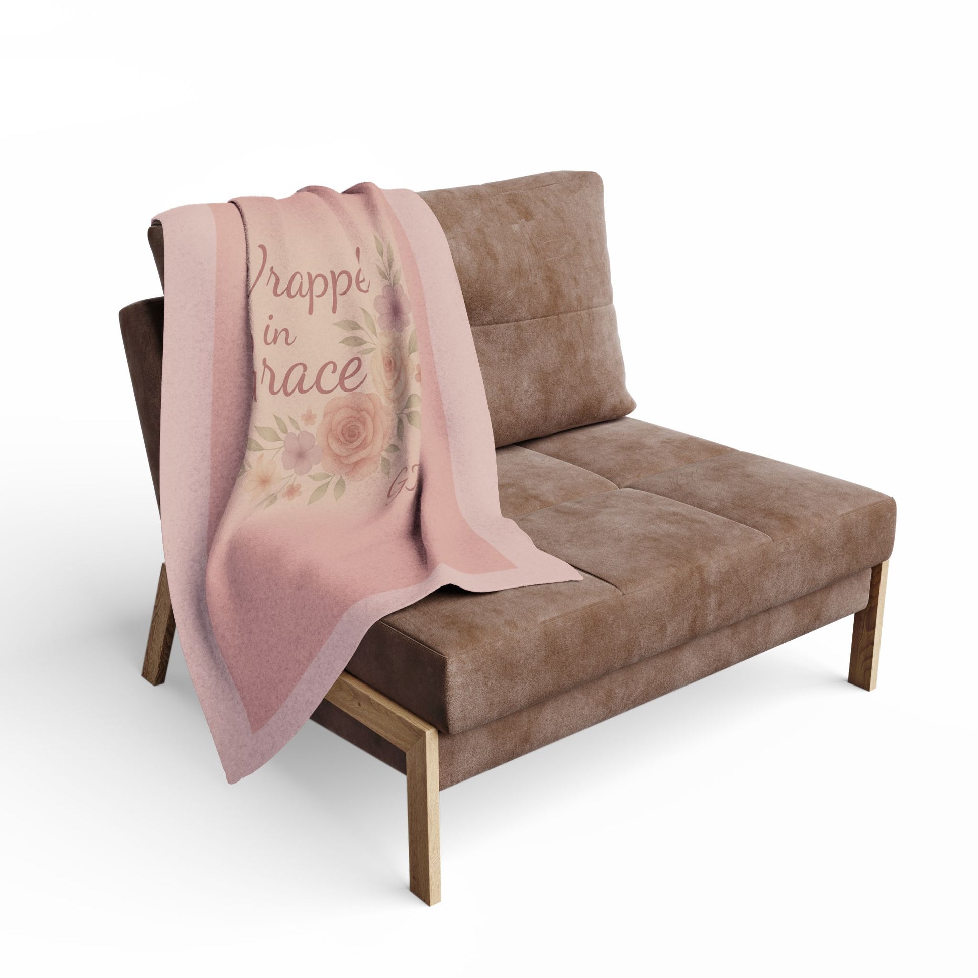 ✨ Wrapped in Grace – Winter Fleece Blanket