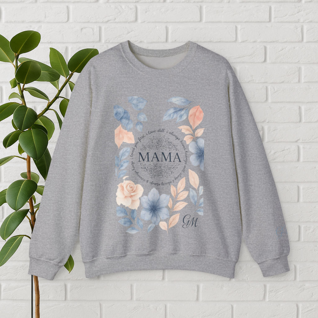 Crowned in Grace: Floral Faith Mama Sweatshirt