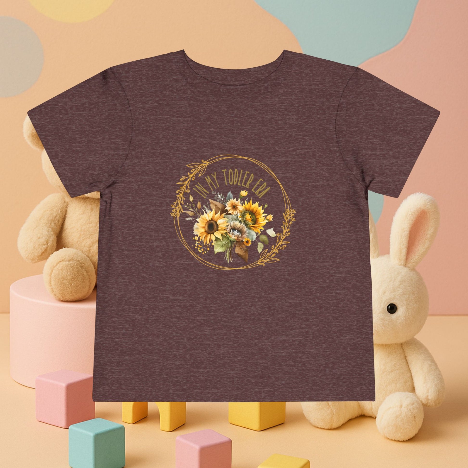 “In My Toddler Era” Sunflower Tee – Soft, Sweet & Boldly Blooming