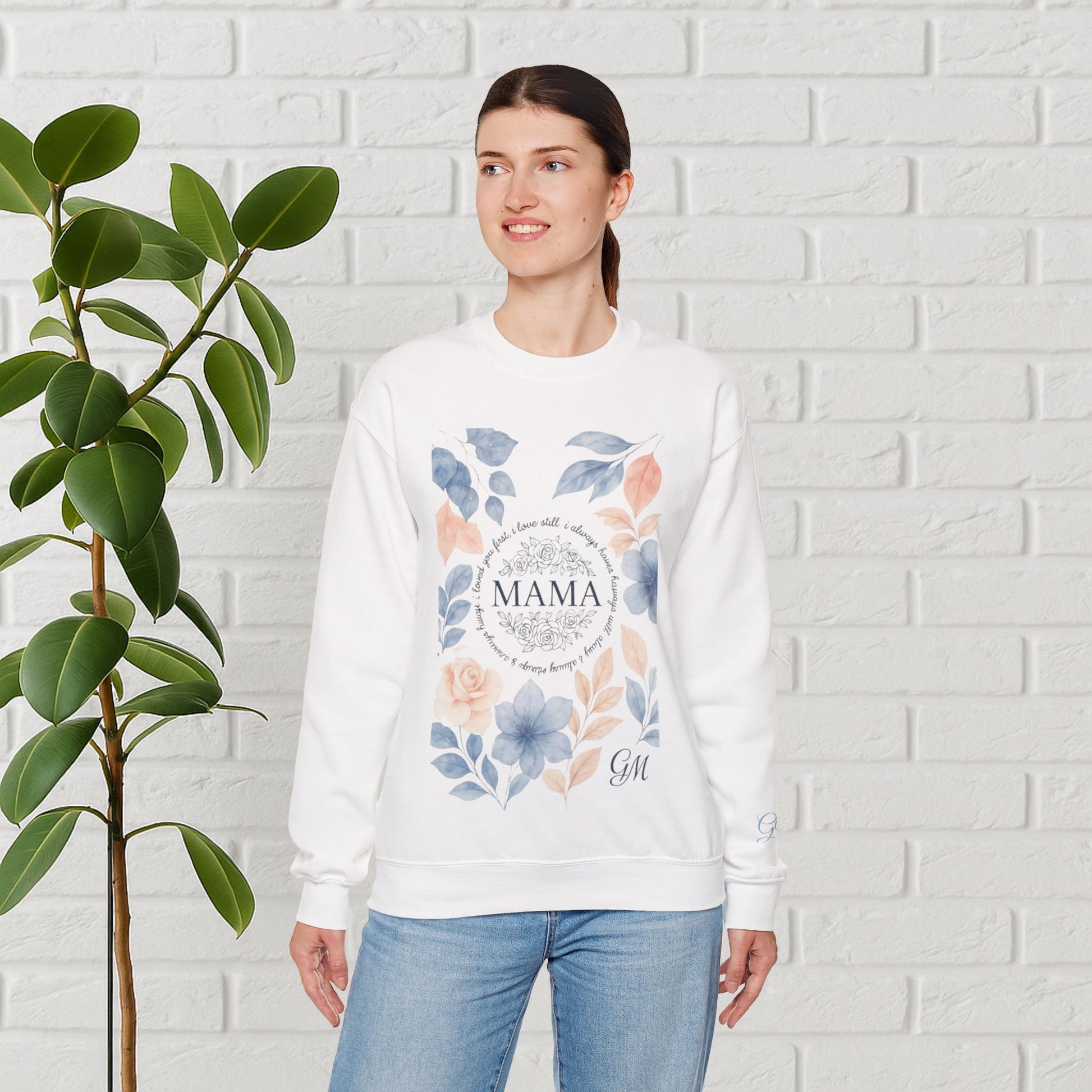 Crowned in Grace: Floral Faith Mama Sweatshirt