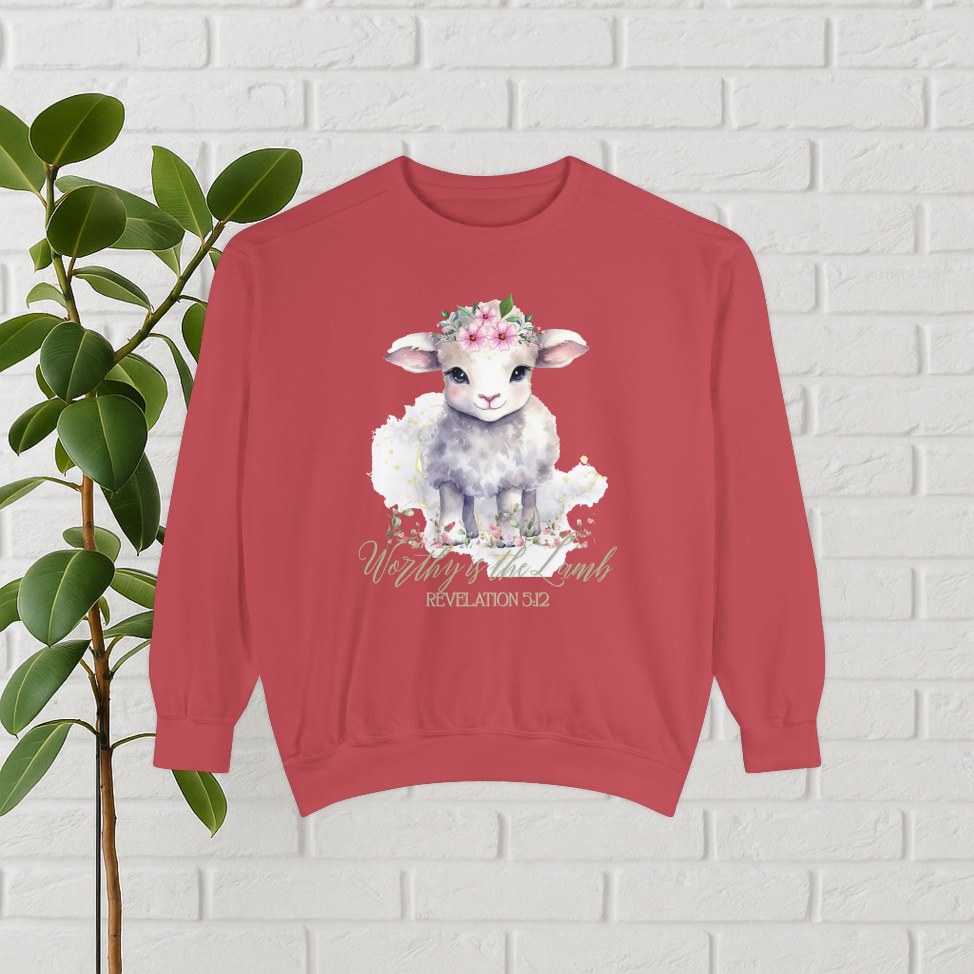 “Worthy Is the Lamb” Revelation 5:12 Christian Sweatshirt