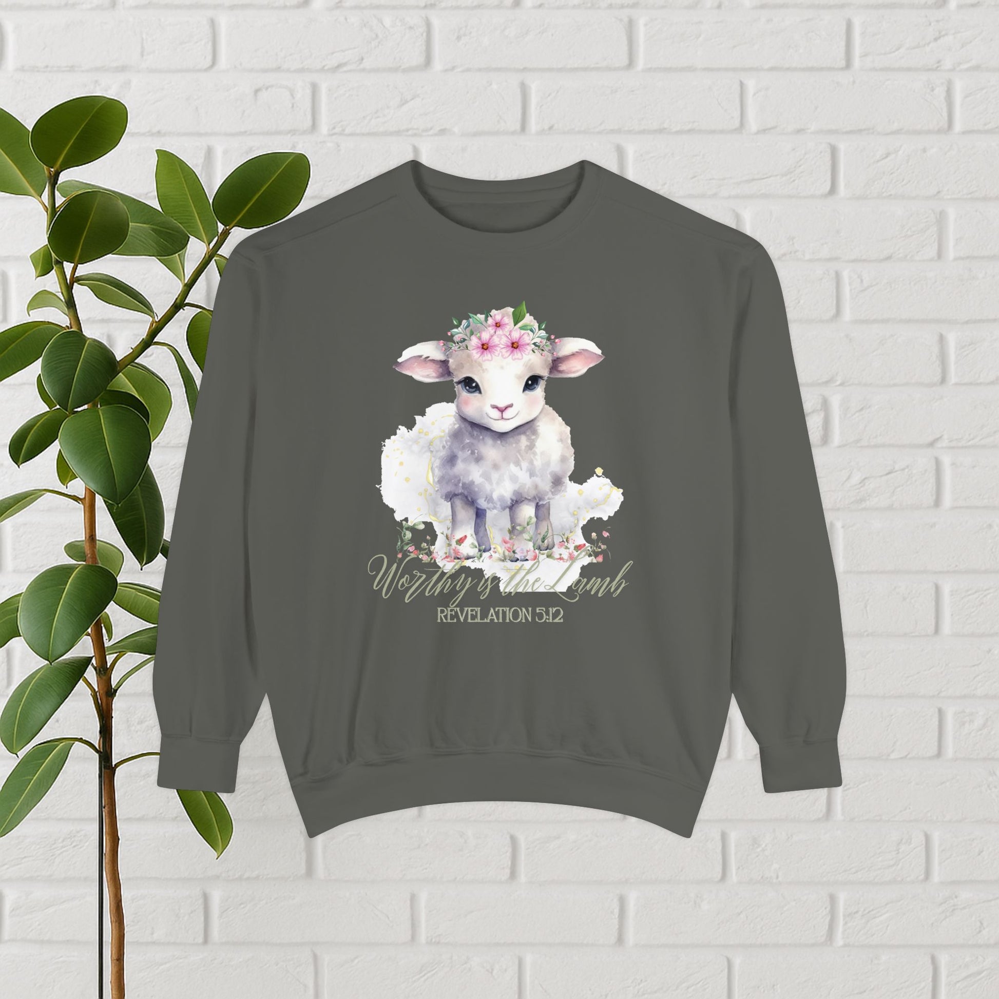 “Worthy Is the Lamb” Revelation 5:12 Christian Sweatshirt