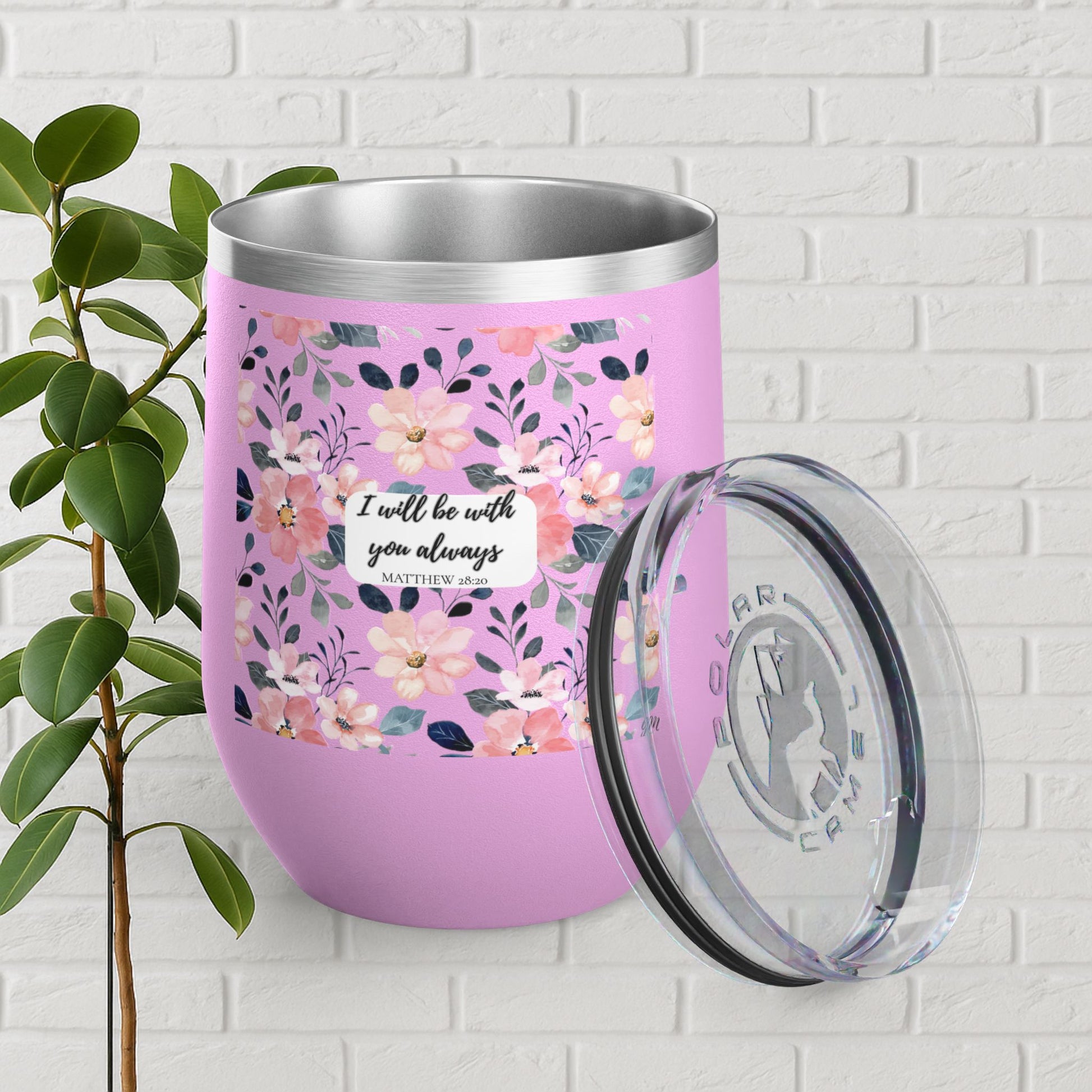“Faith in Bloom” Mini Tumbler – Matthew 28:20 Scripture Cup