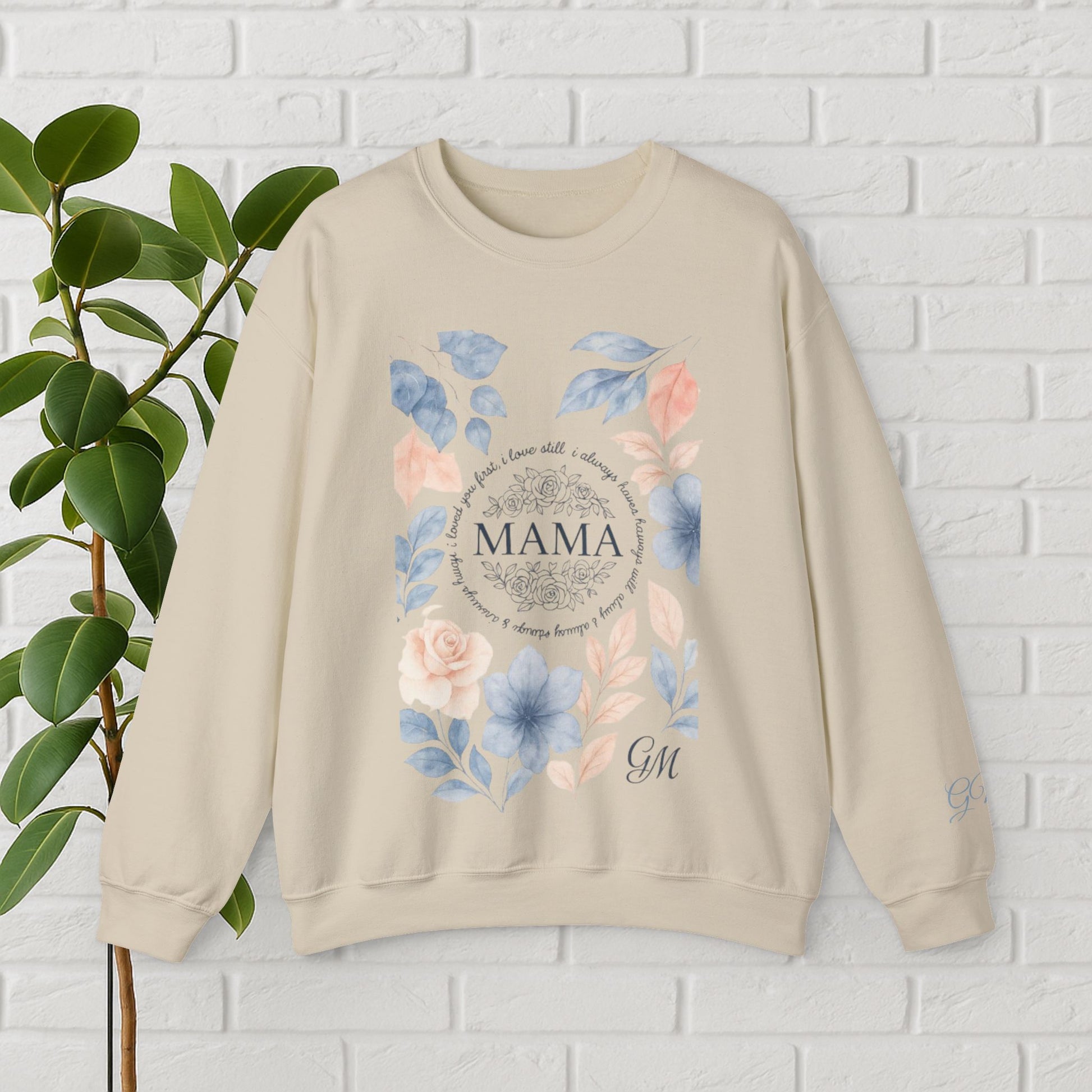 Crowned in Grace: Floral Faith Mama Sweatshirt
